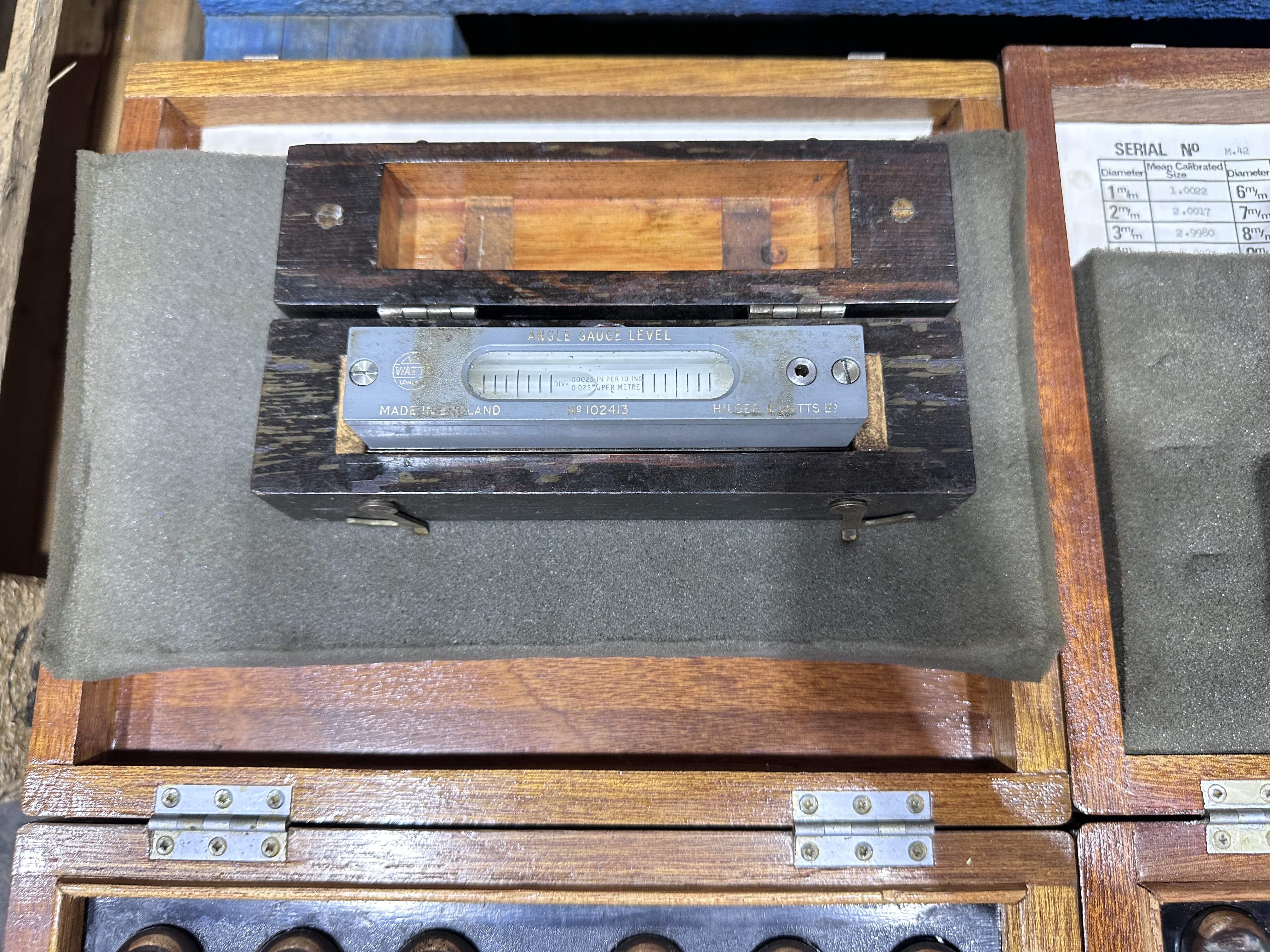 Qty of Precision Balls & Machine Levels