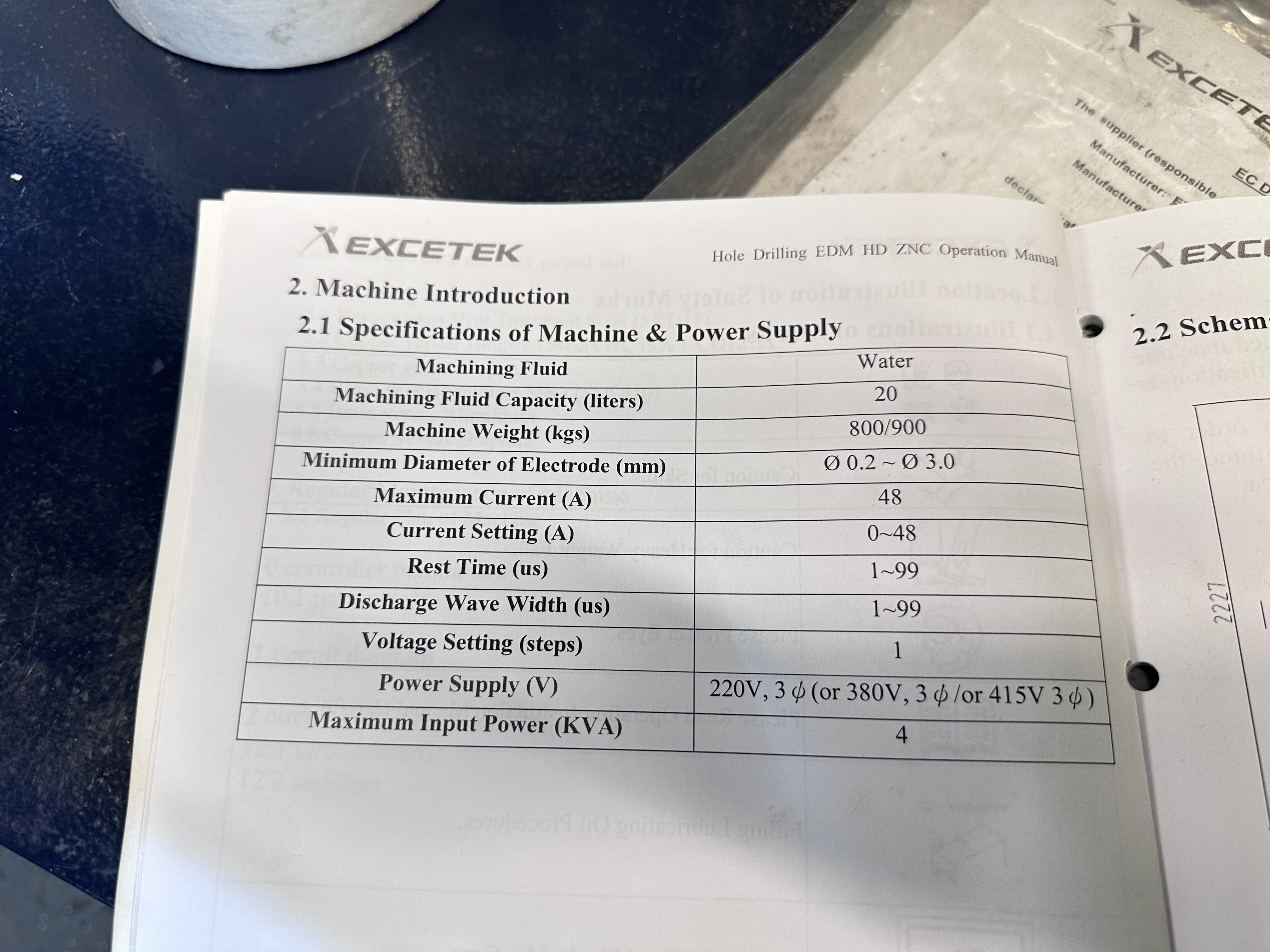 Excetek HD30Z EDM Hole Drill (2022)