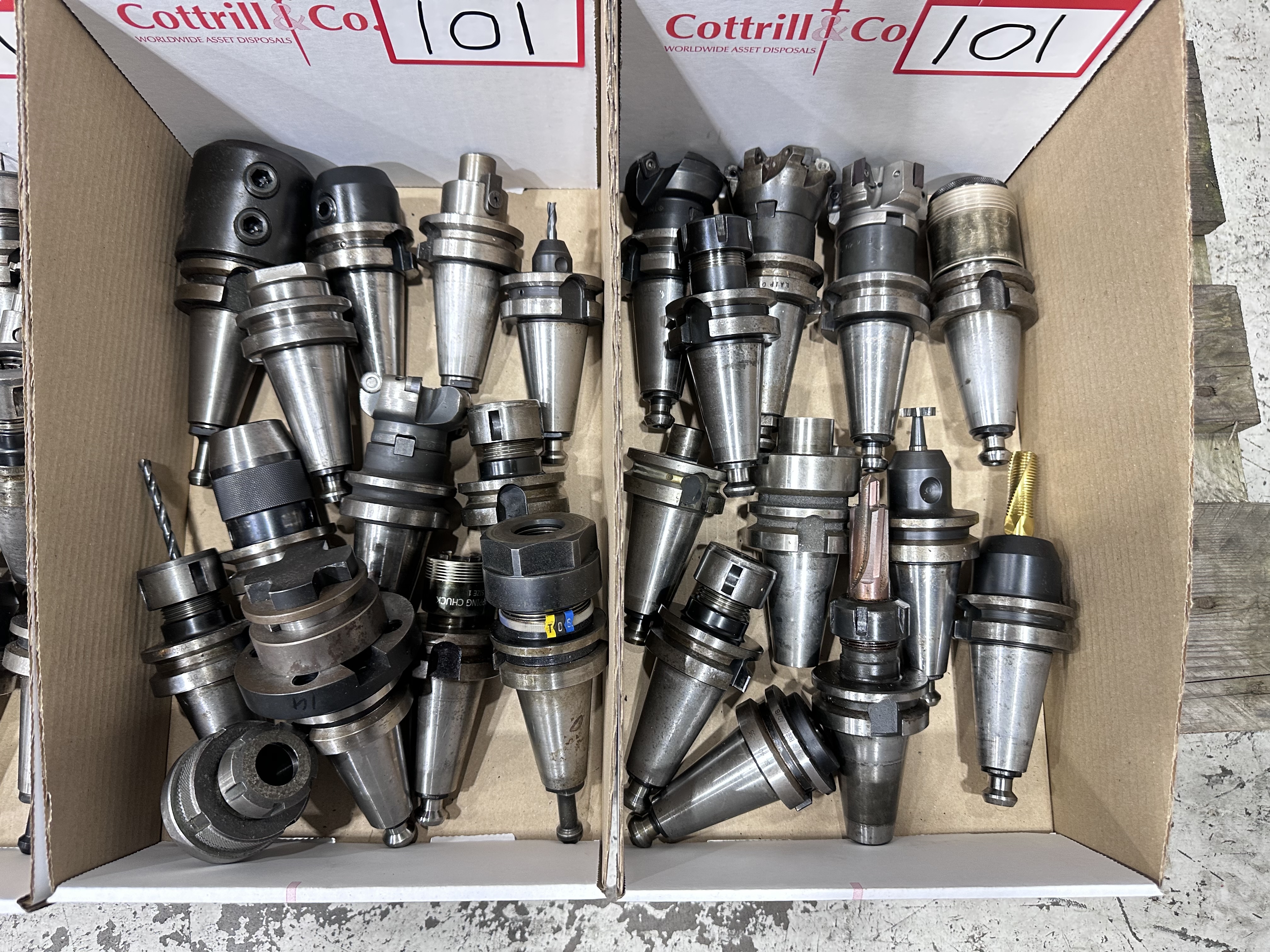 6 Boxes of BT40 Tooling
