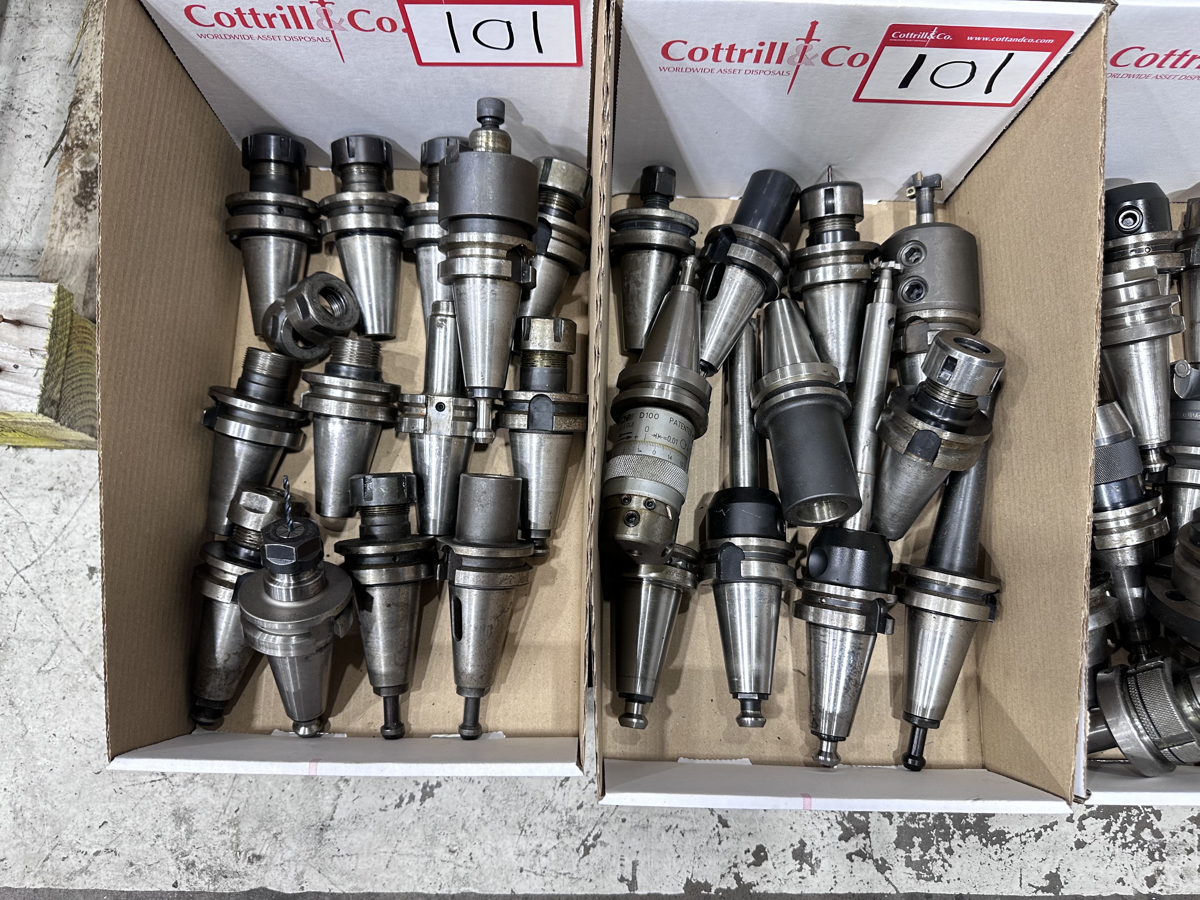 6 Boxes of BT40 Tooling