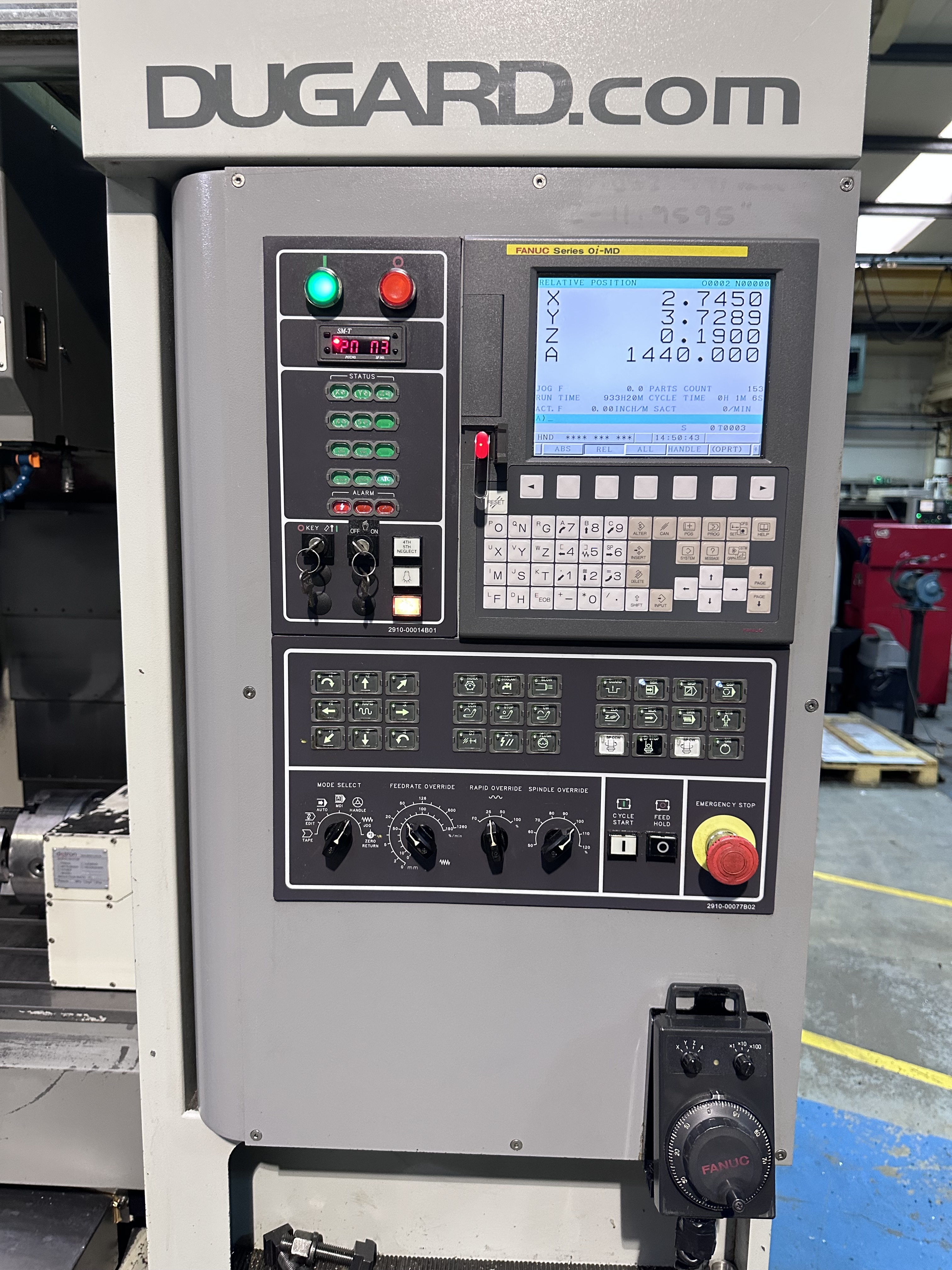 Dugard 850 VMC 4 Axis Vertical Machining Centre 