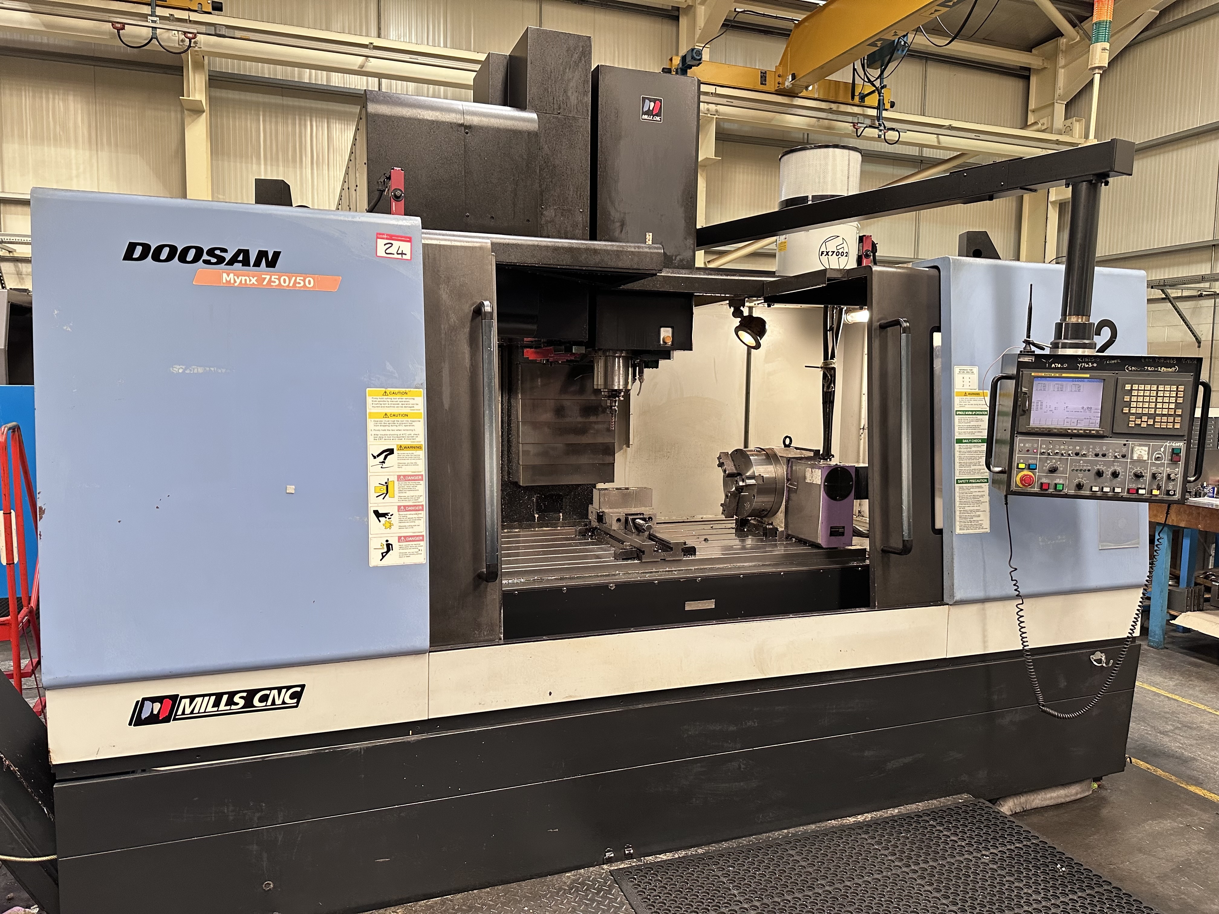 Doosan Mynx 750/50 4 Axis Vertical Machining Centre (2008)