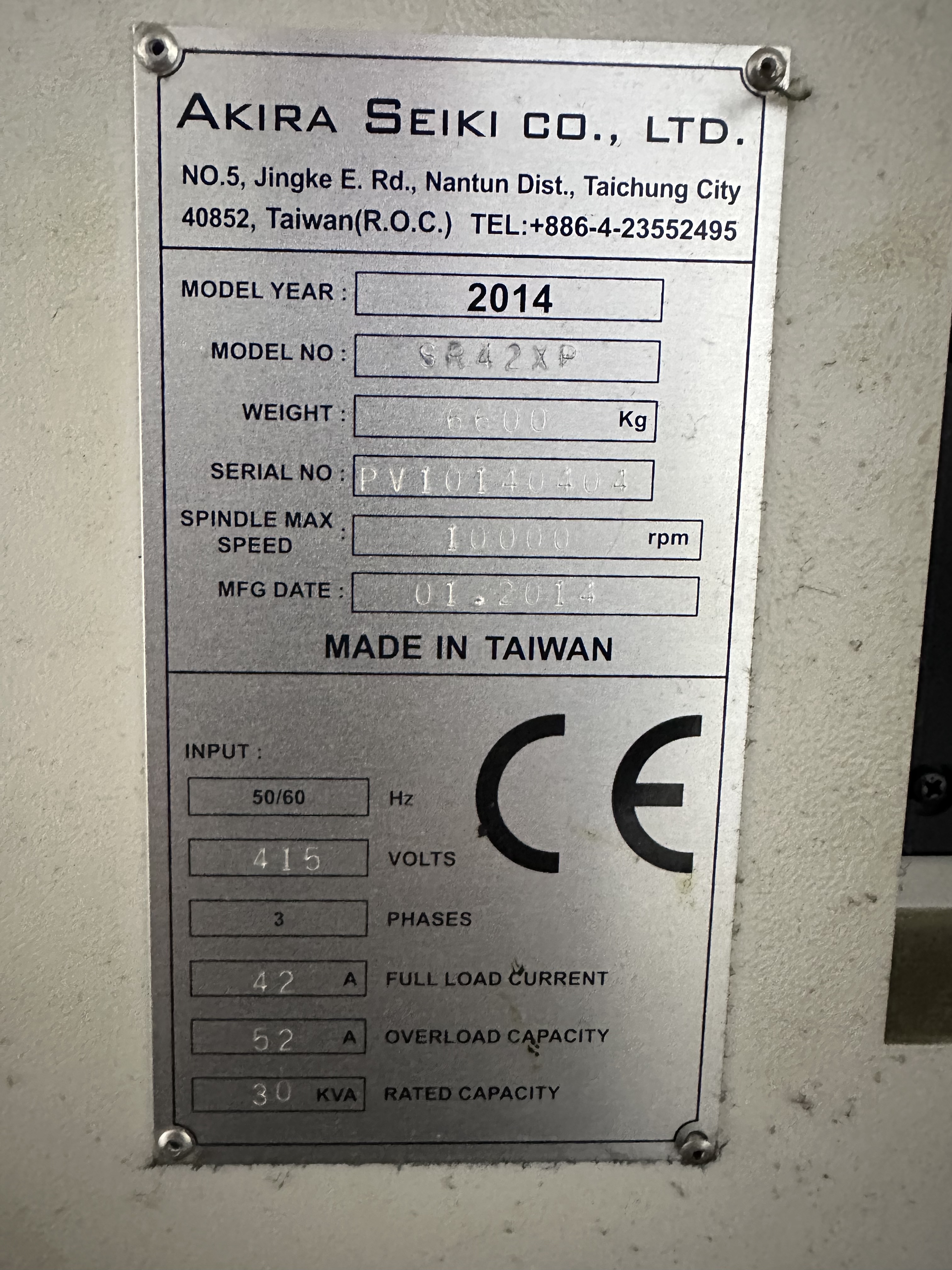  Dugard 1000E Vertical Machining Centre (2014)