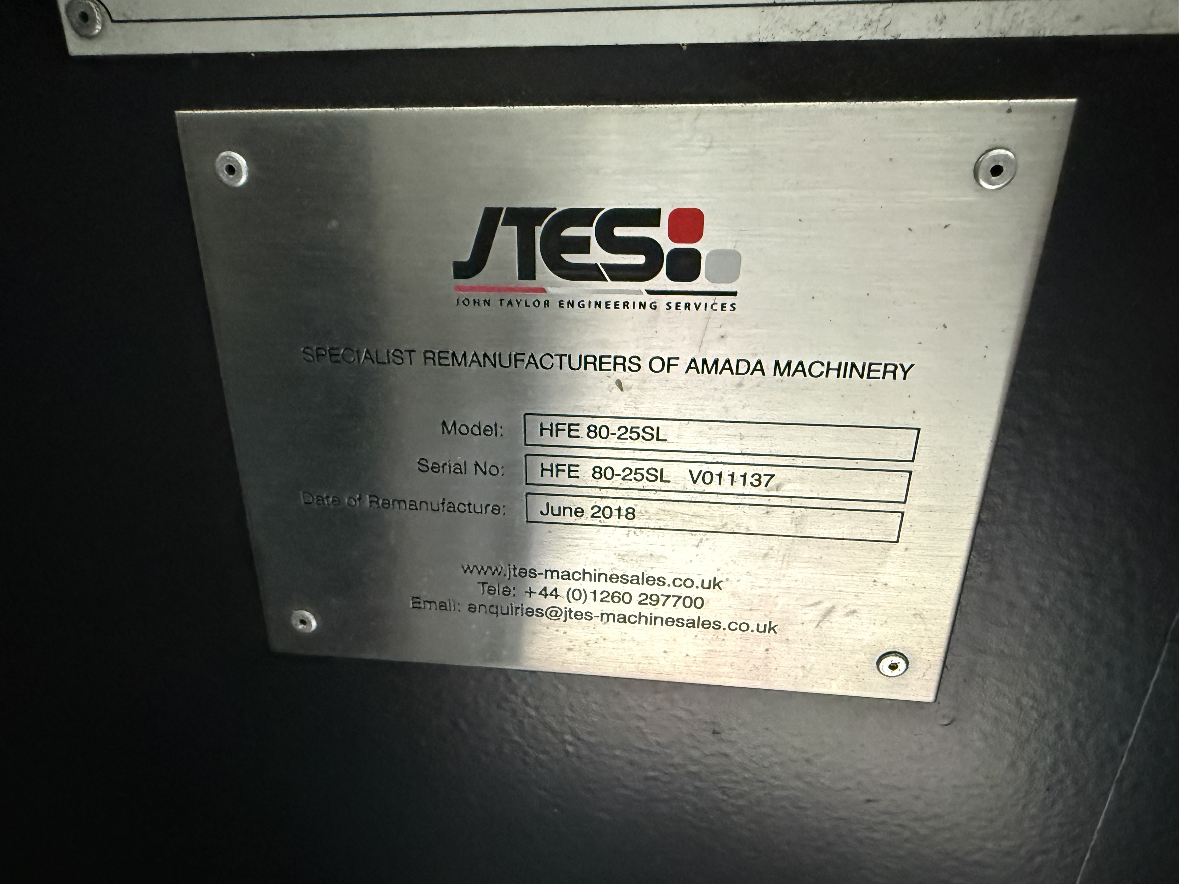 Amada HFE 80-25 SL Hydraulic Press Brake (2001)