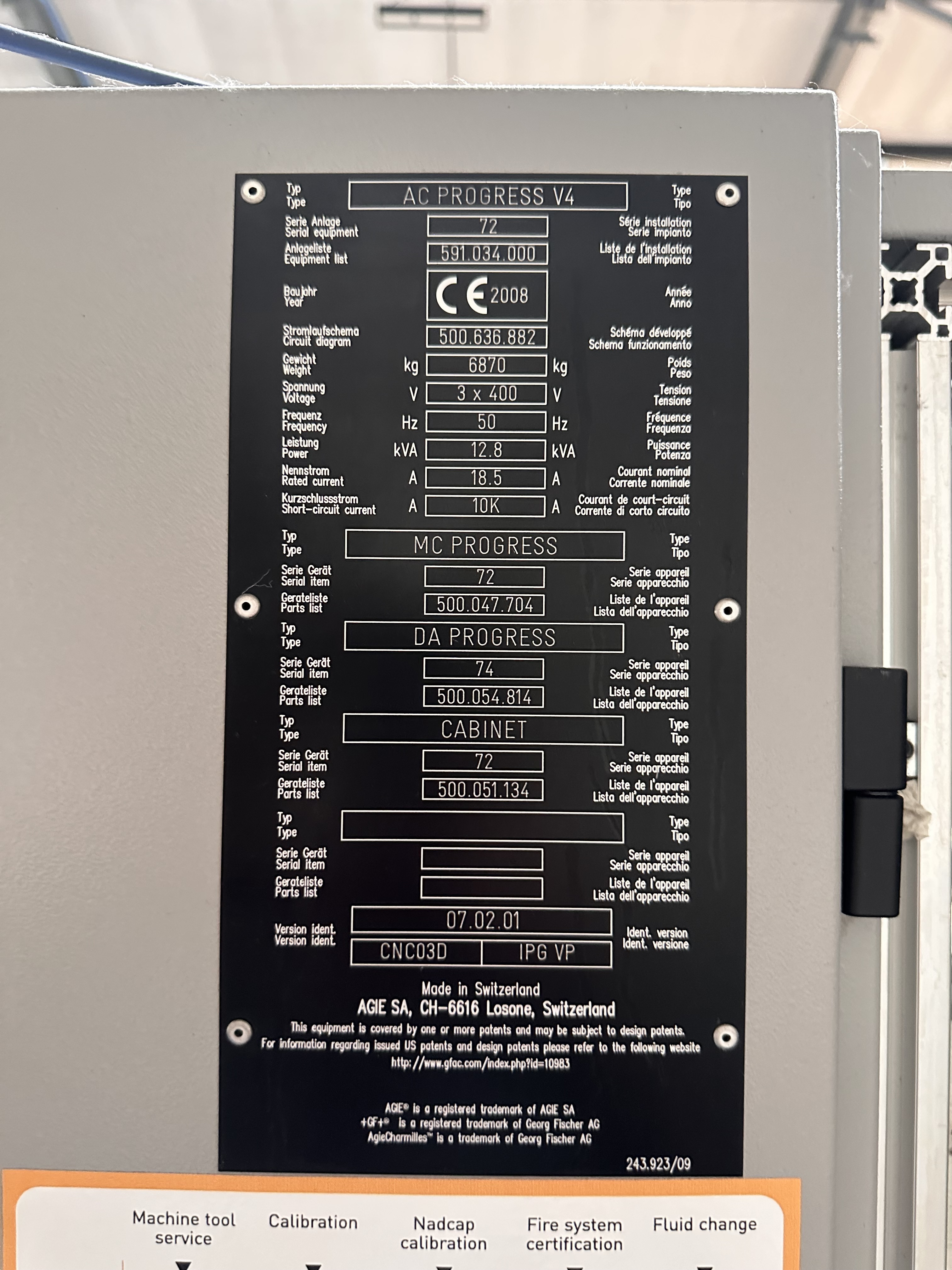 GF Agie Charmilles AC Progress V4 CNC Wire Cut EDM (2008)