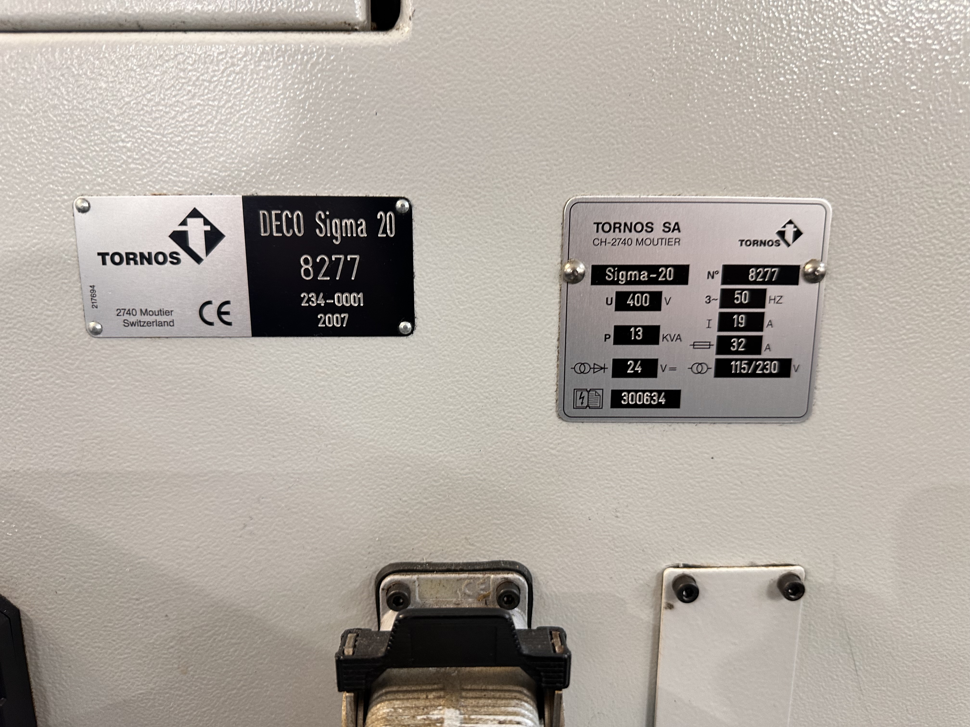 Tornos Deco Sigma 20 Sliding Head Lathe (2007)