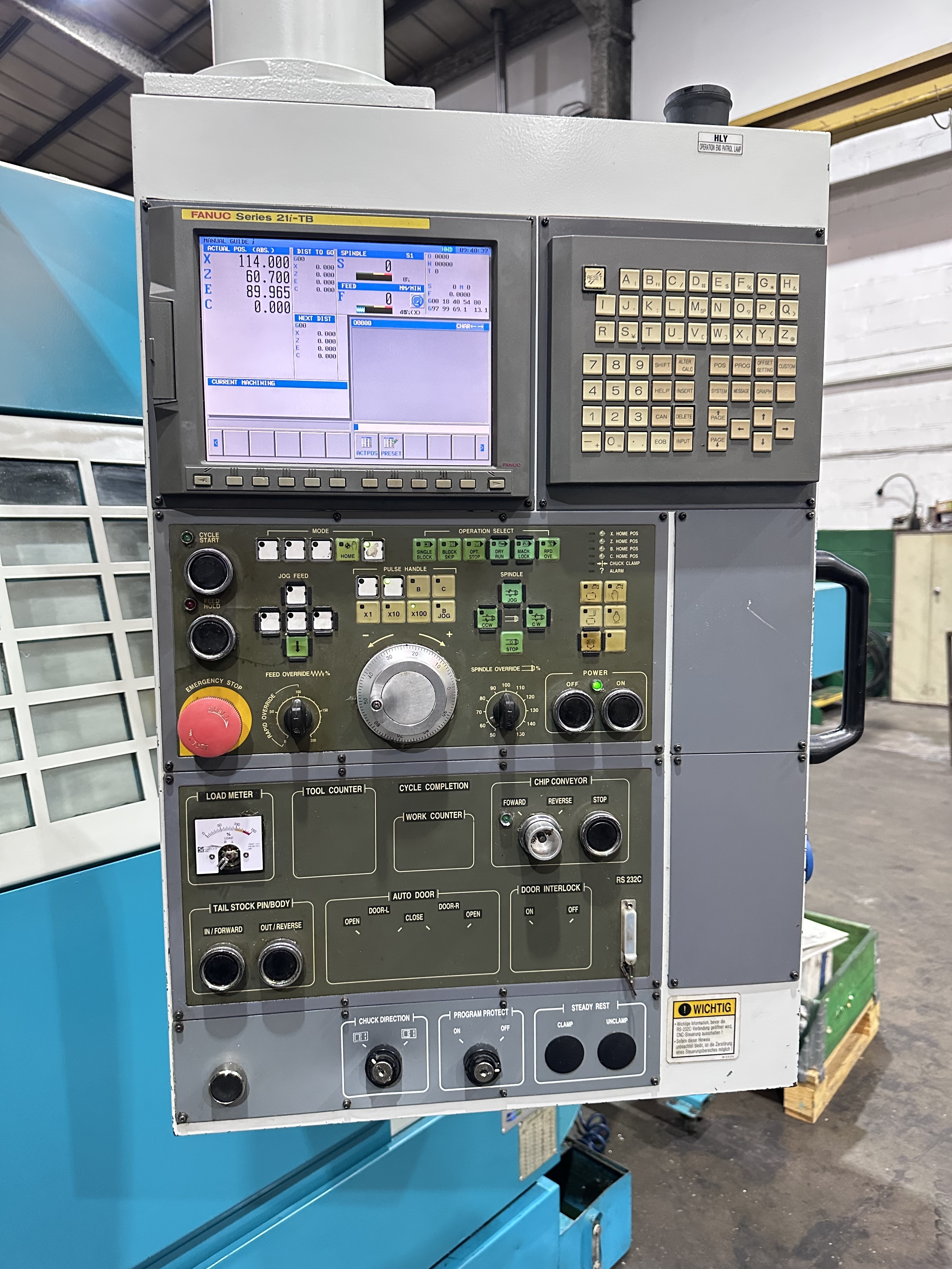 Doosan Mecatec S550LM Slant Bed CNC Lathe (2004)