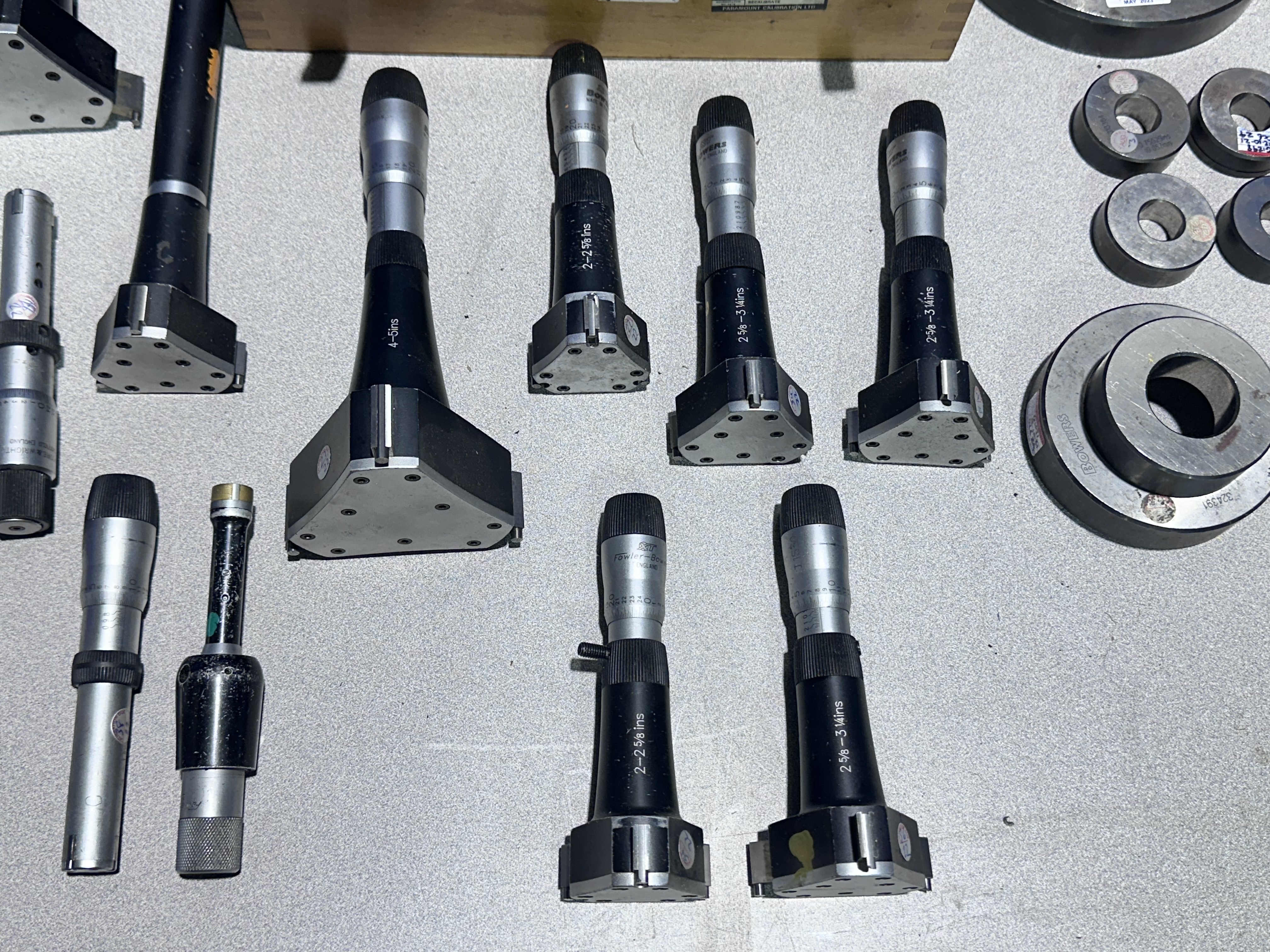 Qty of Various Bower, Bore Gauges & Setting Rings