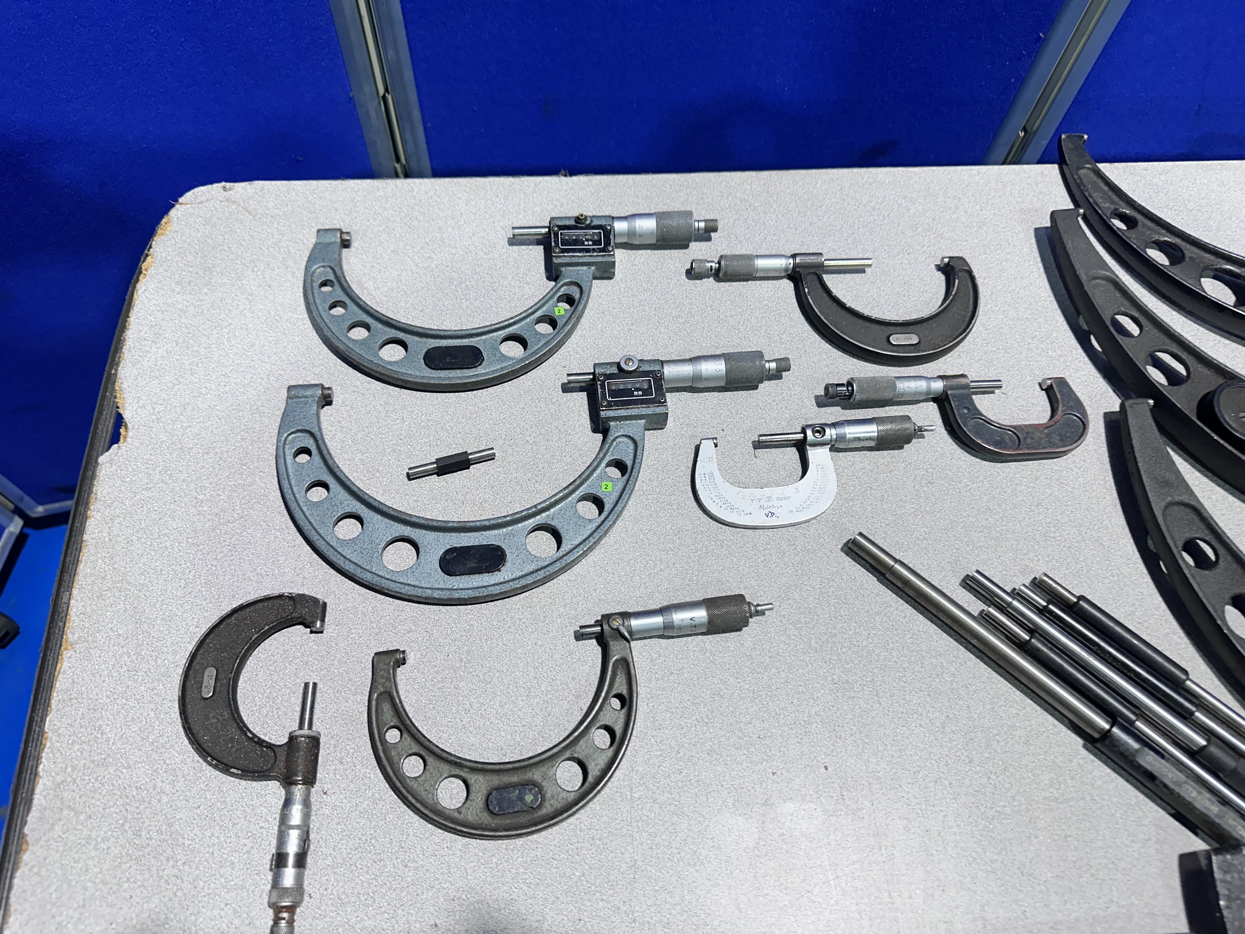 Qty of Micrometers, Verniers & Setting Bars (Various Sizes)