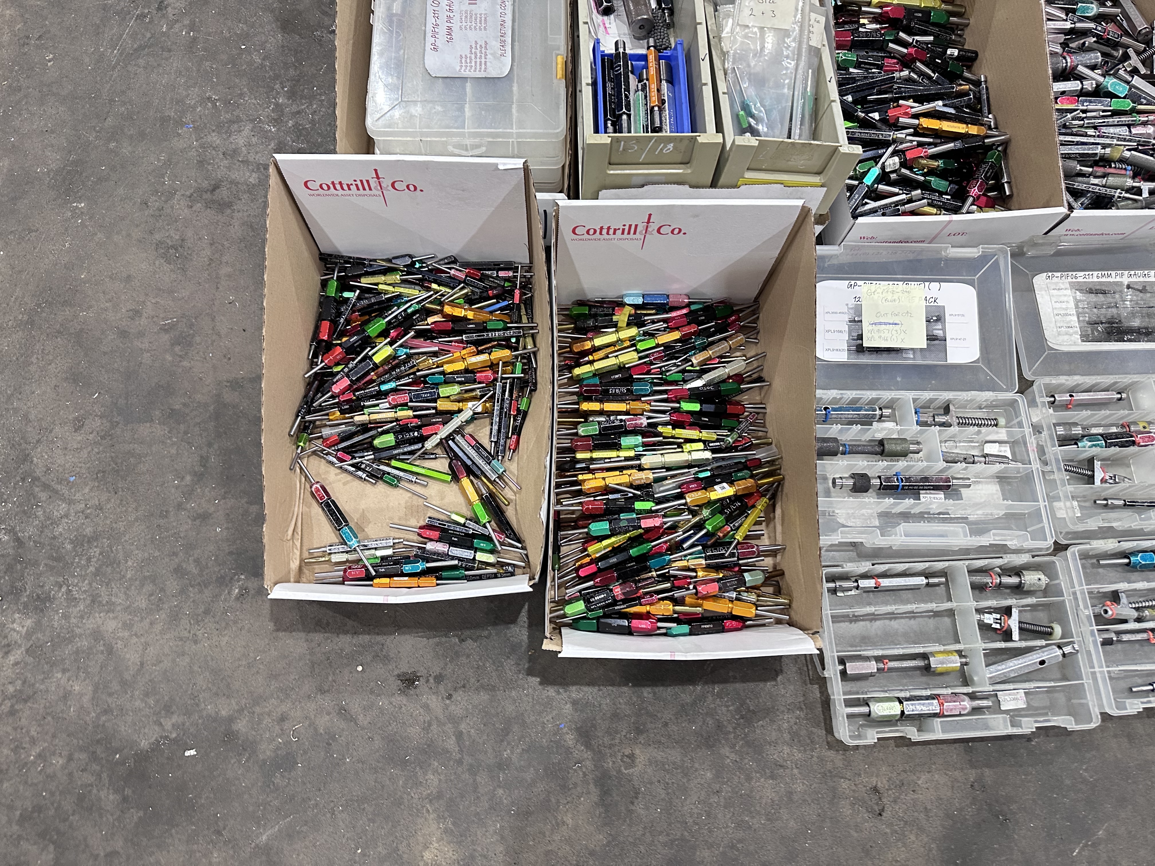 Qty of Plug Gauges, Plug Depth Gauge, Recess Depth Gauge, Recess Diameter Gauge, Recess Angle Gauge