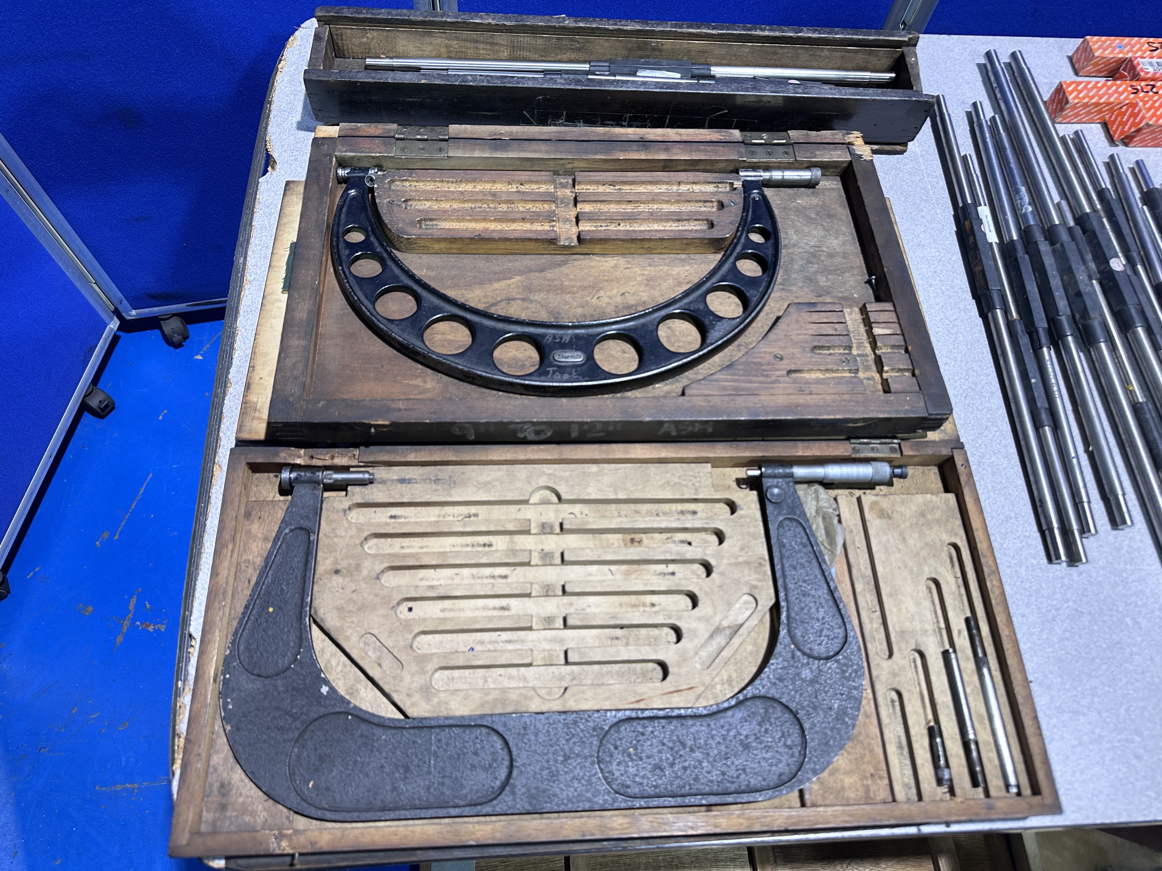 Qty of Micrometers, Verniers & Setting Bars (Various Sizes)