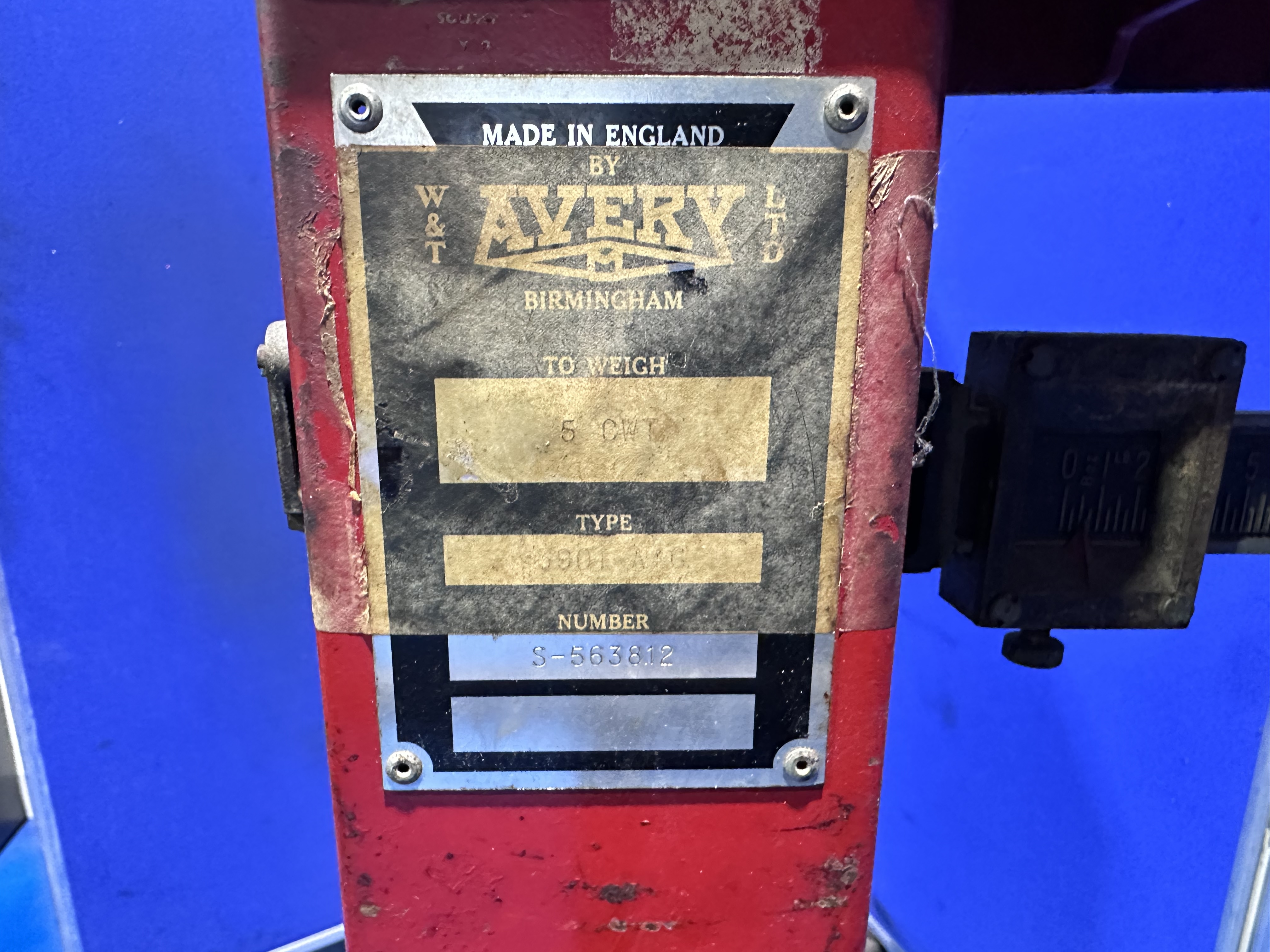 Mobile Avery Platform Scales, Weight 5CWT, Type 3901AAG