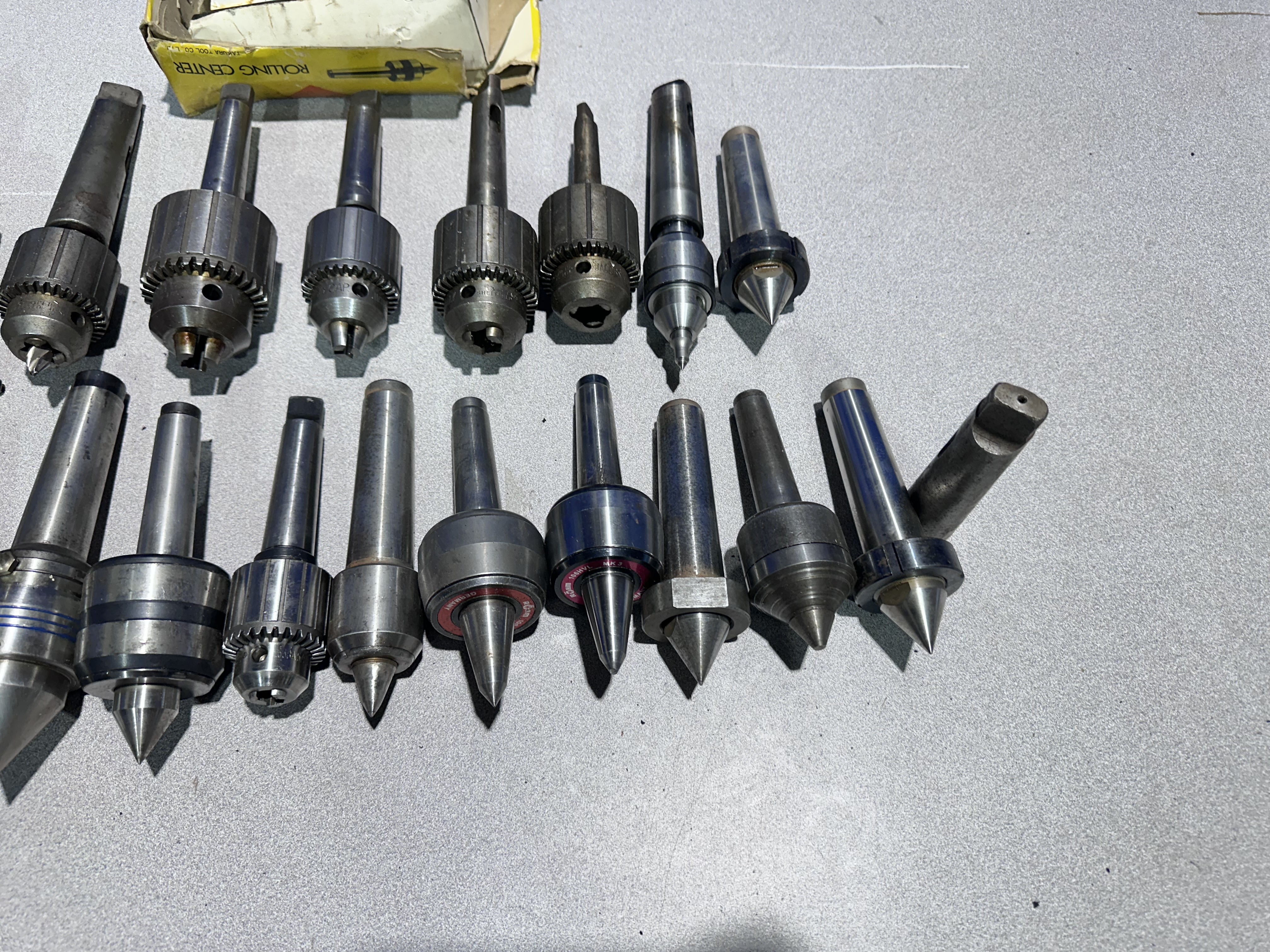 Various Lathe Centres and MT Sleeves