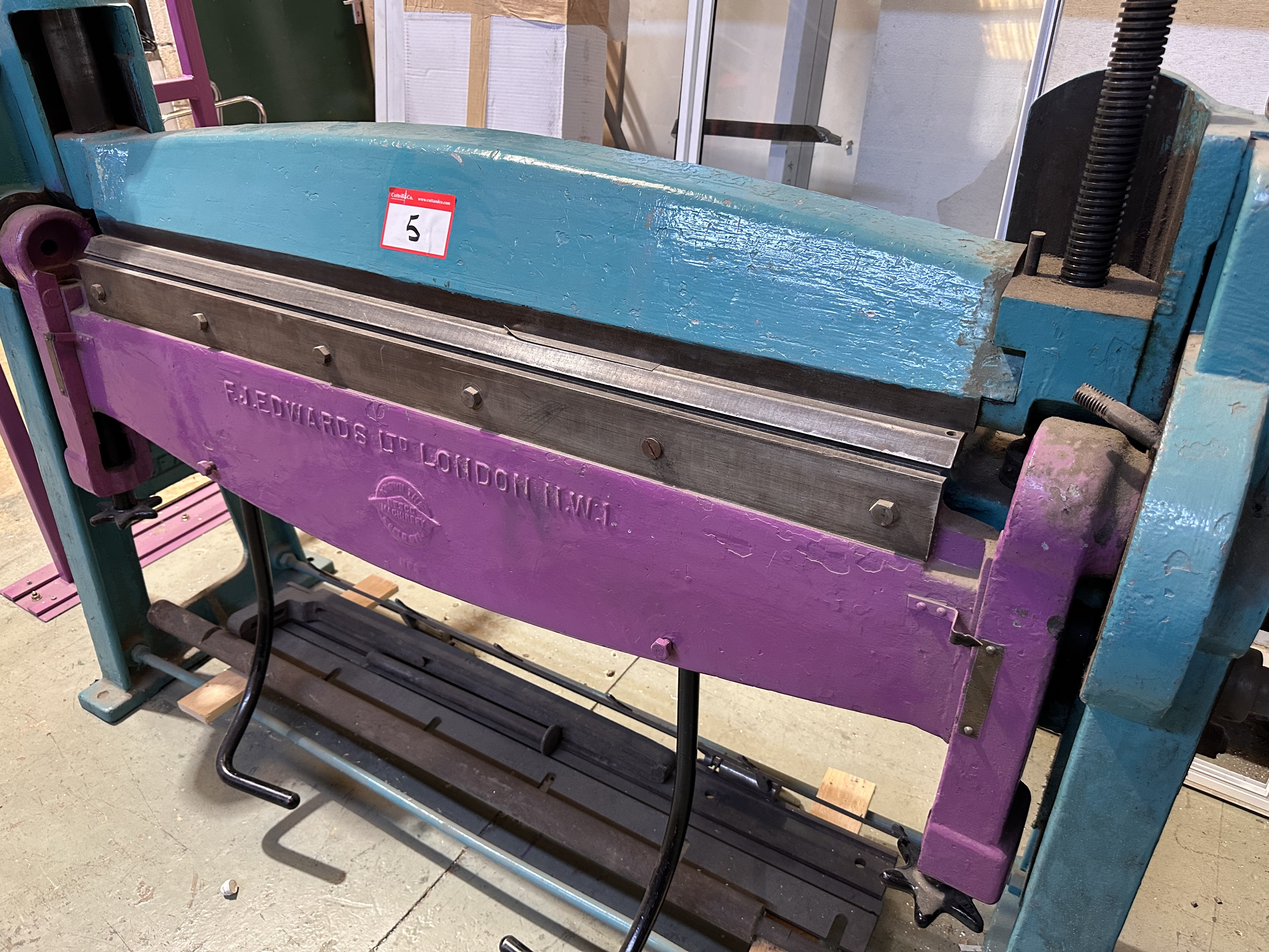 F J Edwards Ltd Sheet Metal Bender