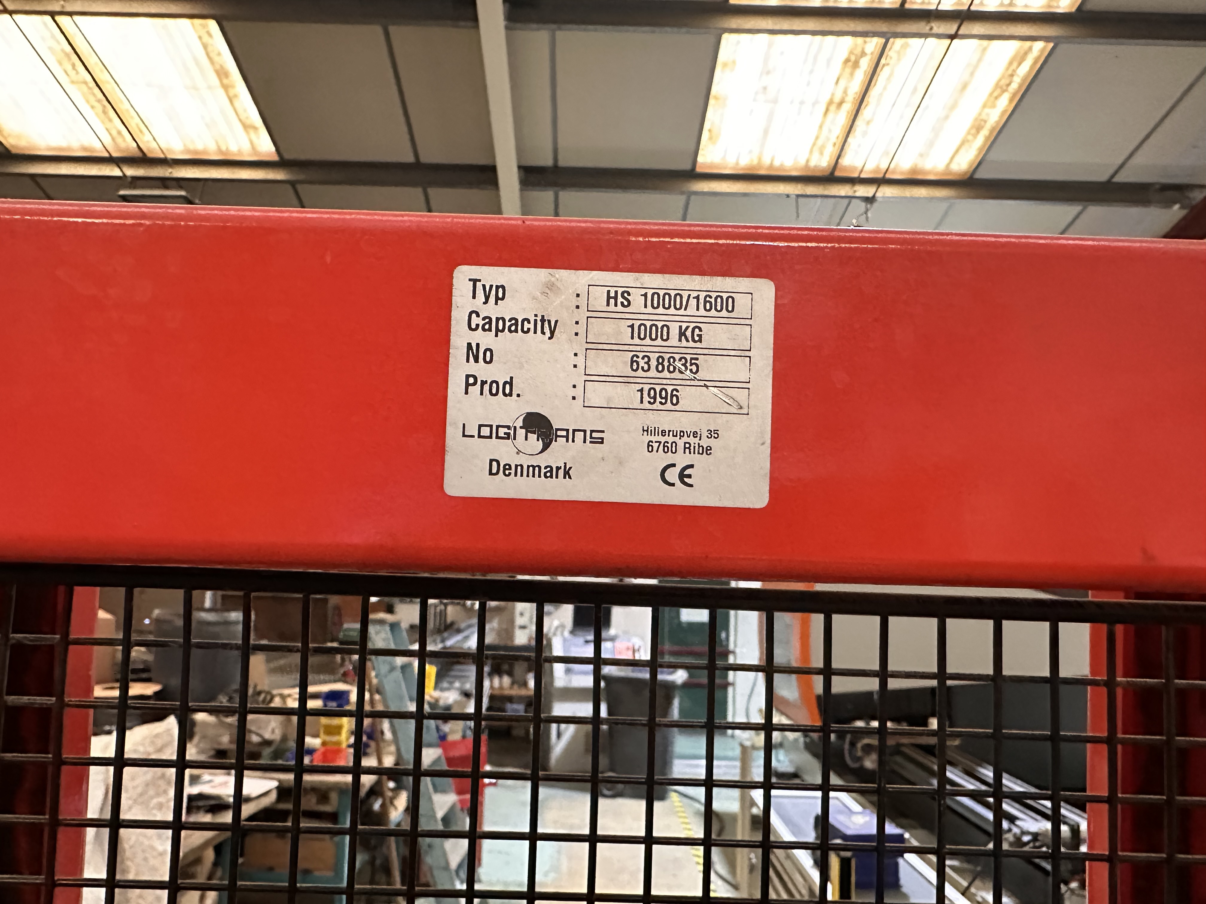 Logitrans HS1000/1600 High Lift Pallet Truck