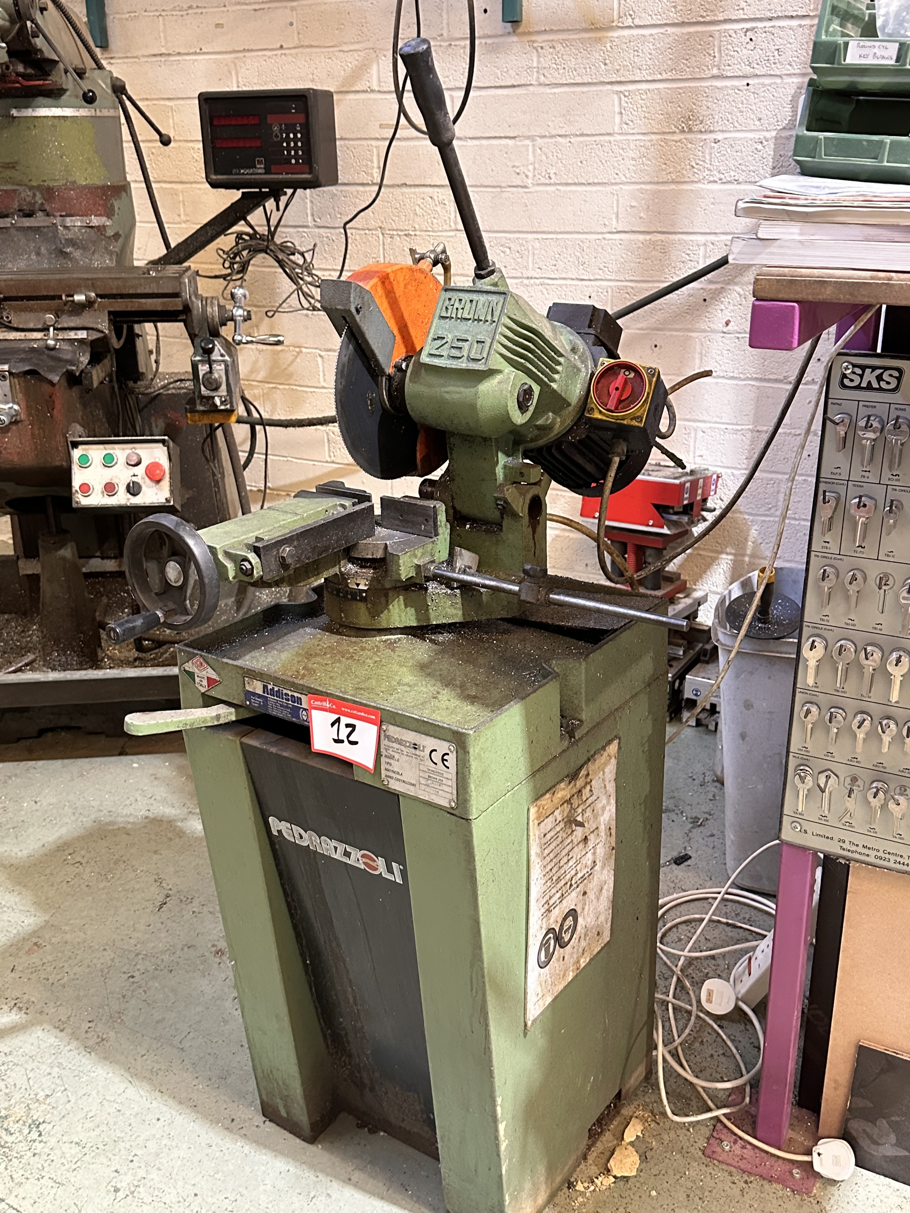 Pedrazzoli Brown 250 Pull Down Saw