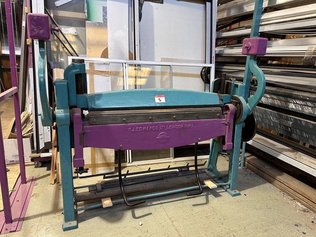 F J Edwards Ltd Sheet Metal Bender