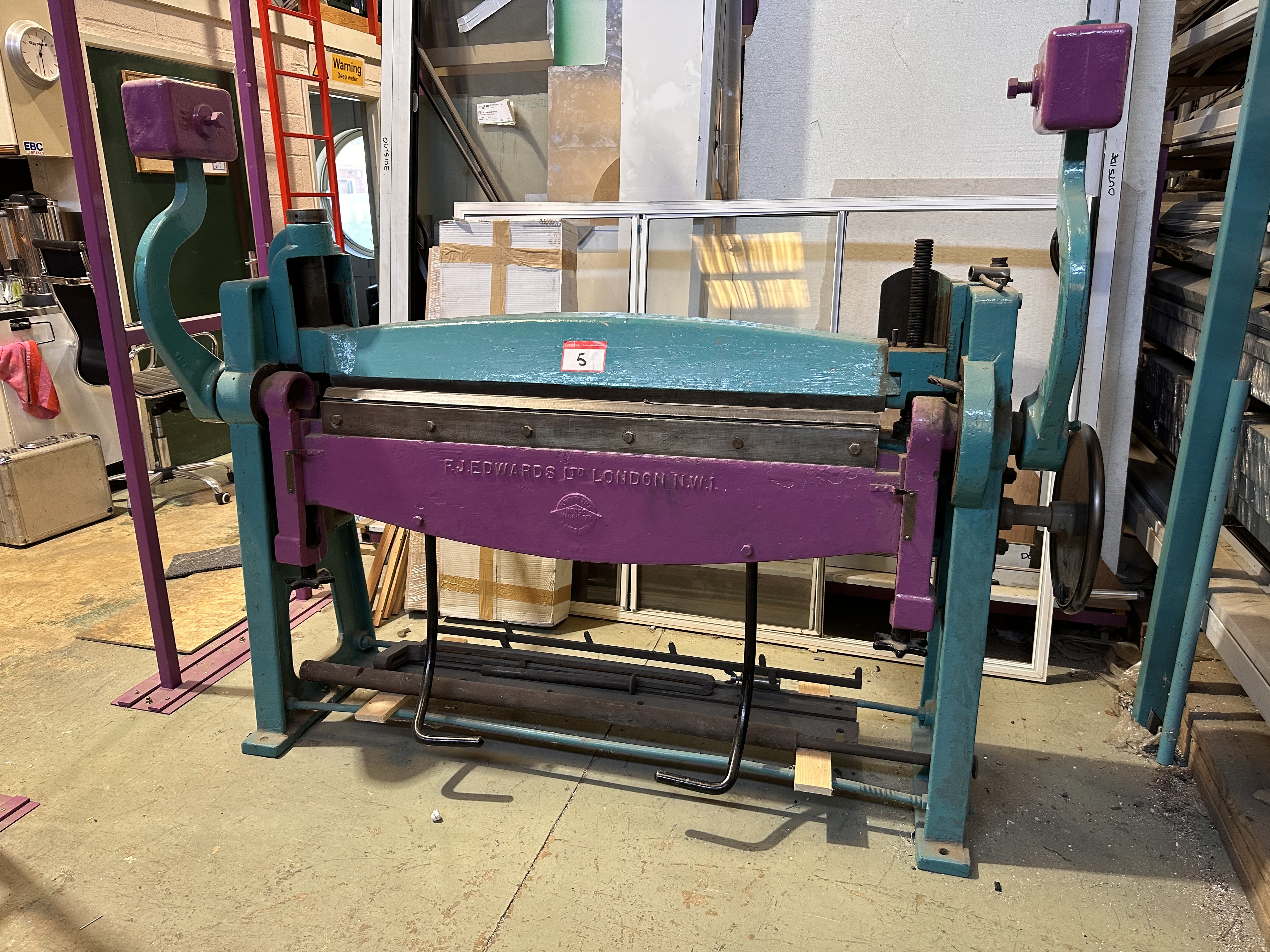 F J Edwards Ltd Sheet Metal Bender