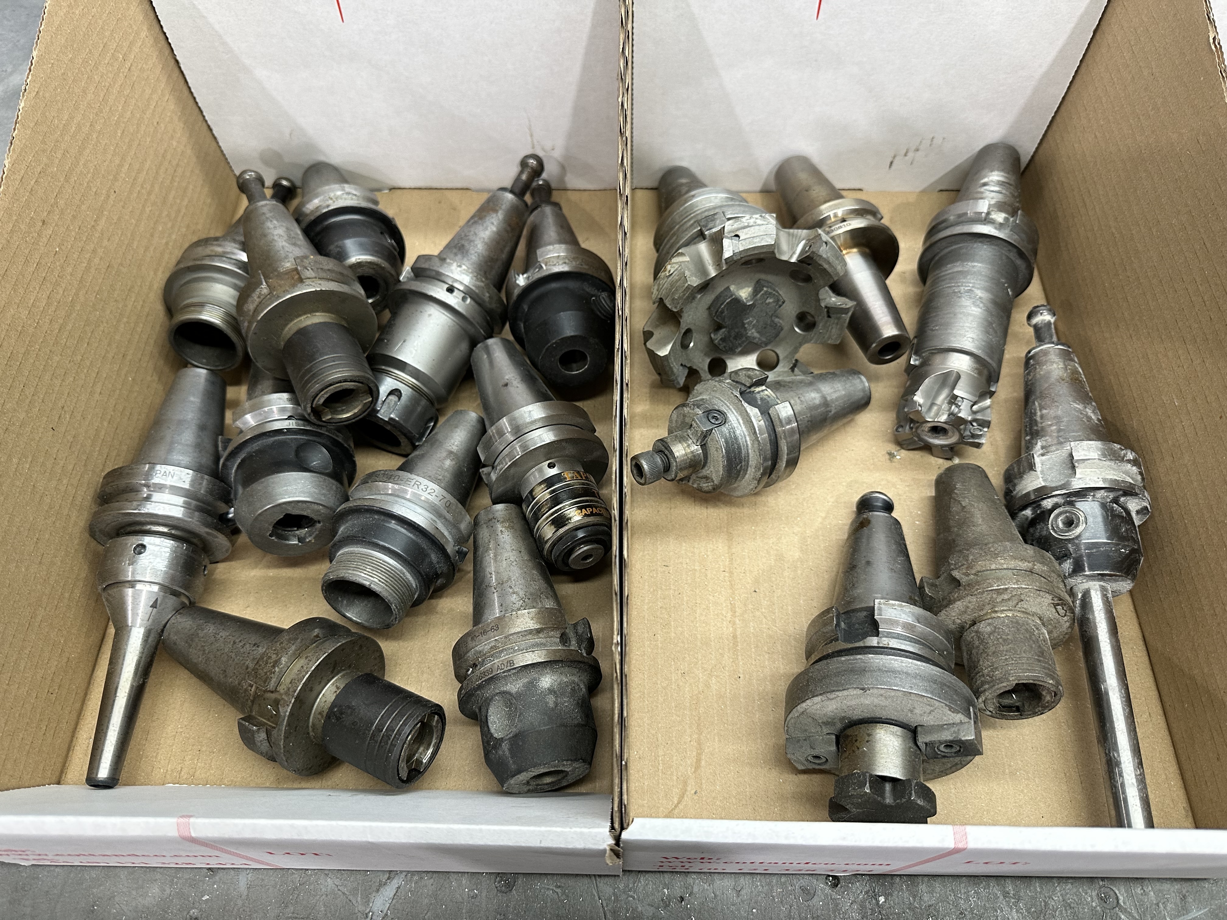 BT40 Spindle Tool Holders with Various Cutter Holding Ends