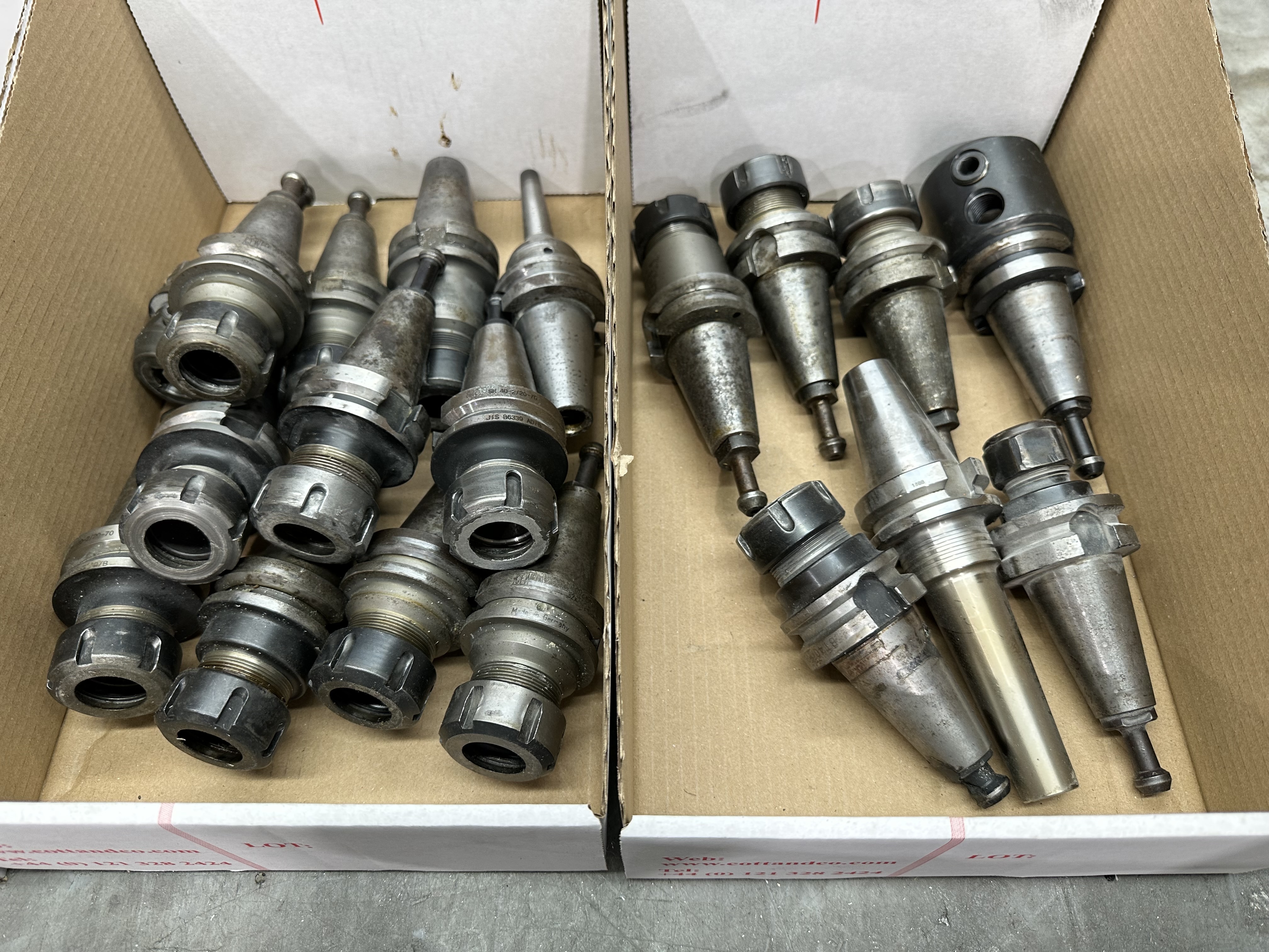 BT40 Spindle Tool Holders with Various Cutter Holding Ends
