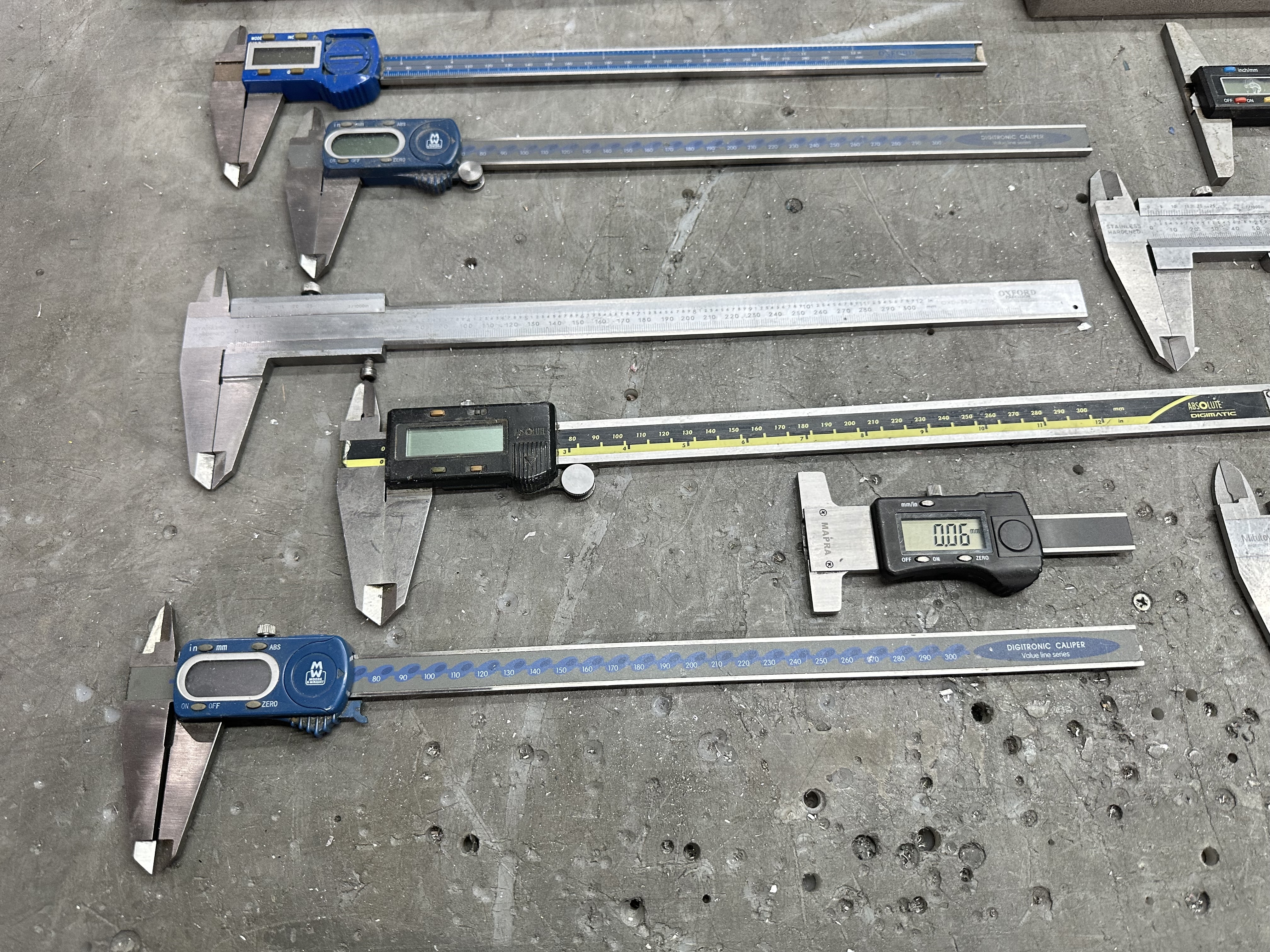 Various Digital Verniers up to 300mm