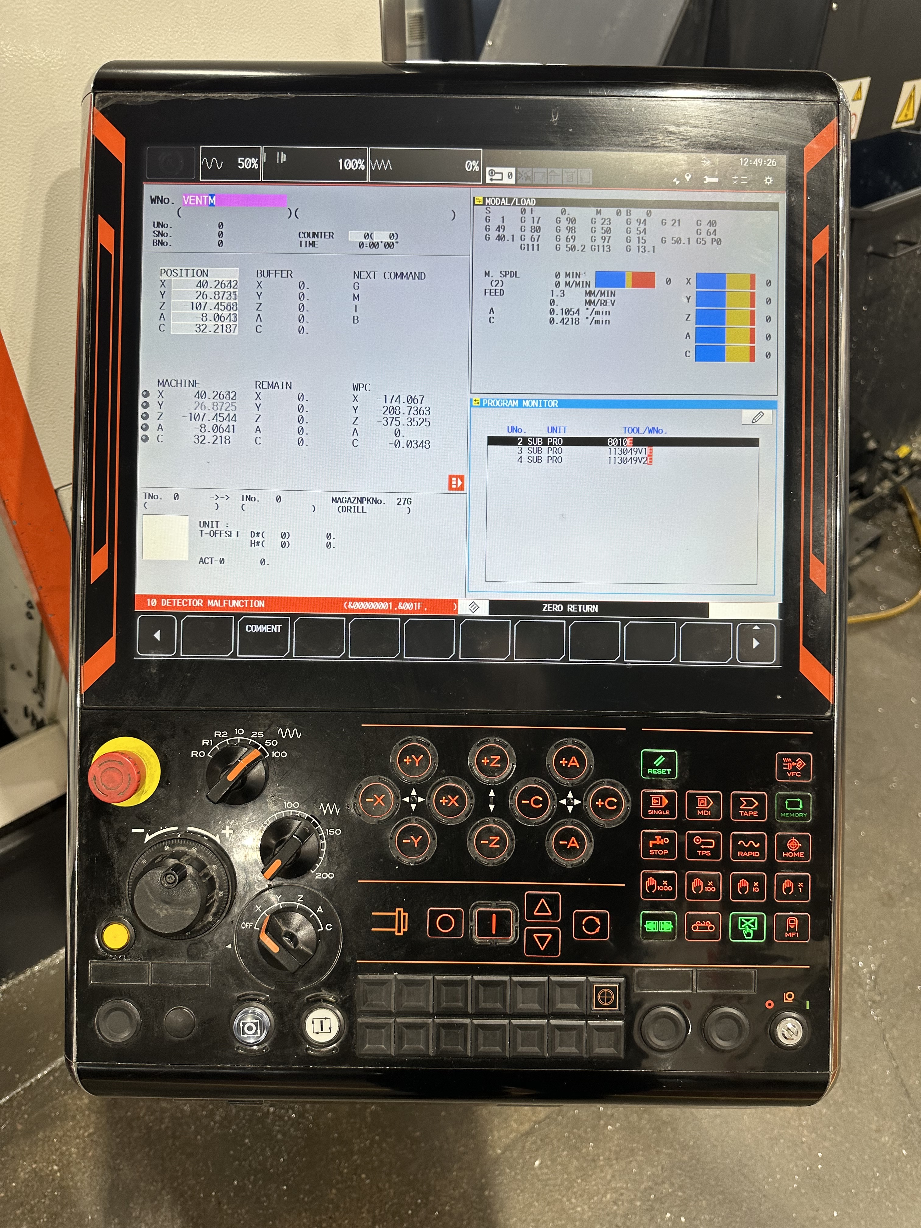 Mazak Variaxis i-500 5 Axis CNC Machining Centre. (2016)