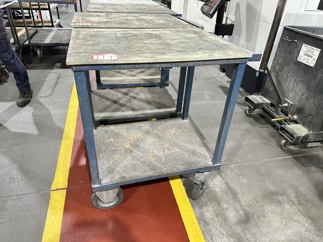 Nylon Topped Mobile Workstation (Qty 4), Size 830 x 630 x 1000mm