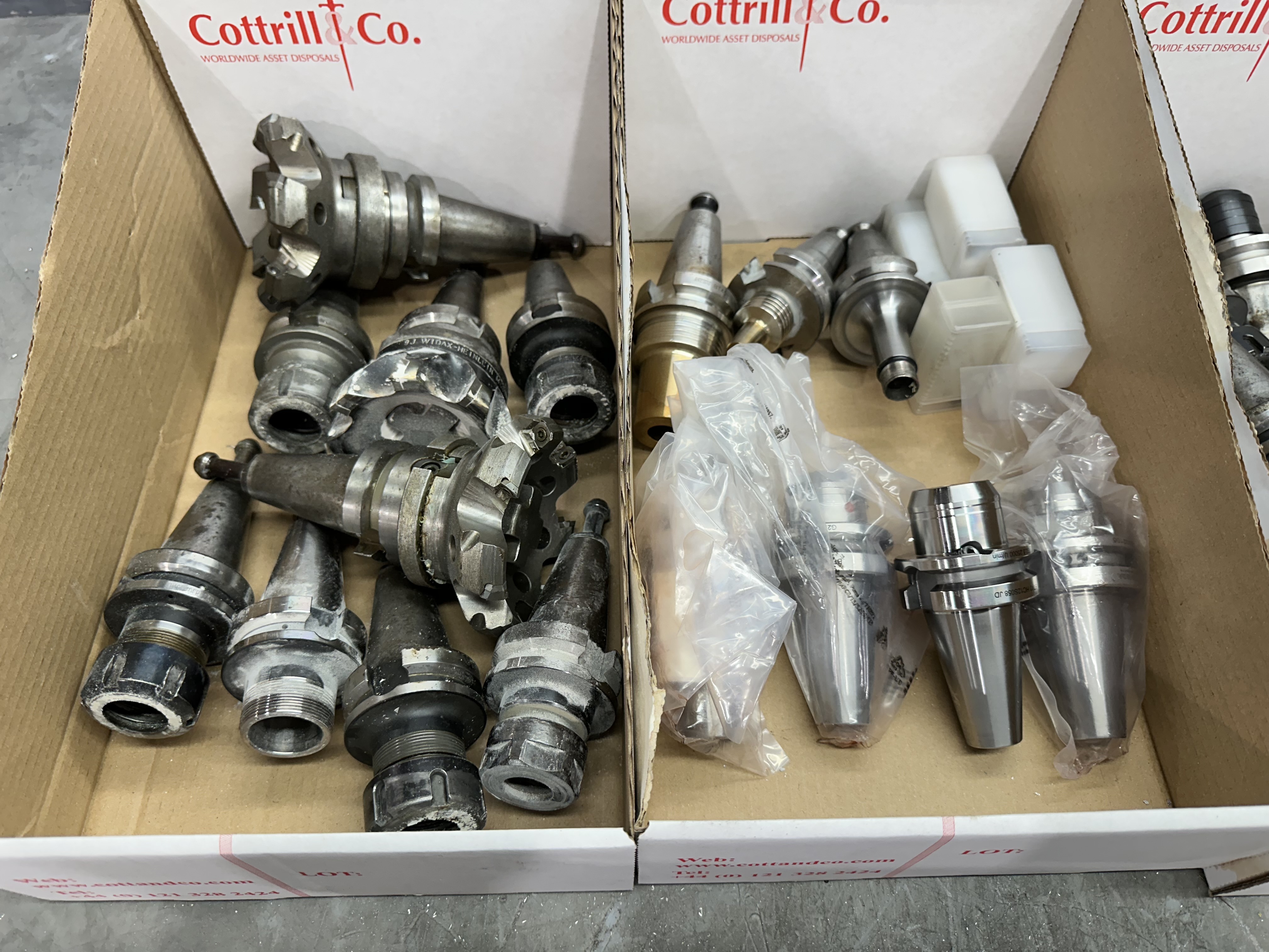 BT40 Spindle Tool Holders with Various Cutter Holding Ends