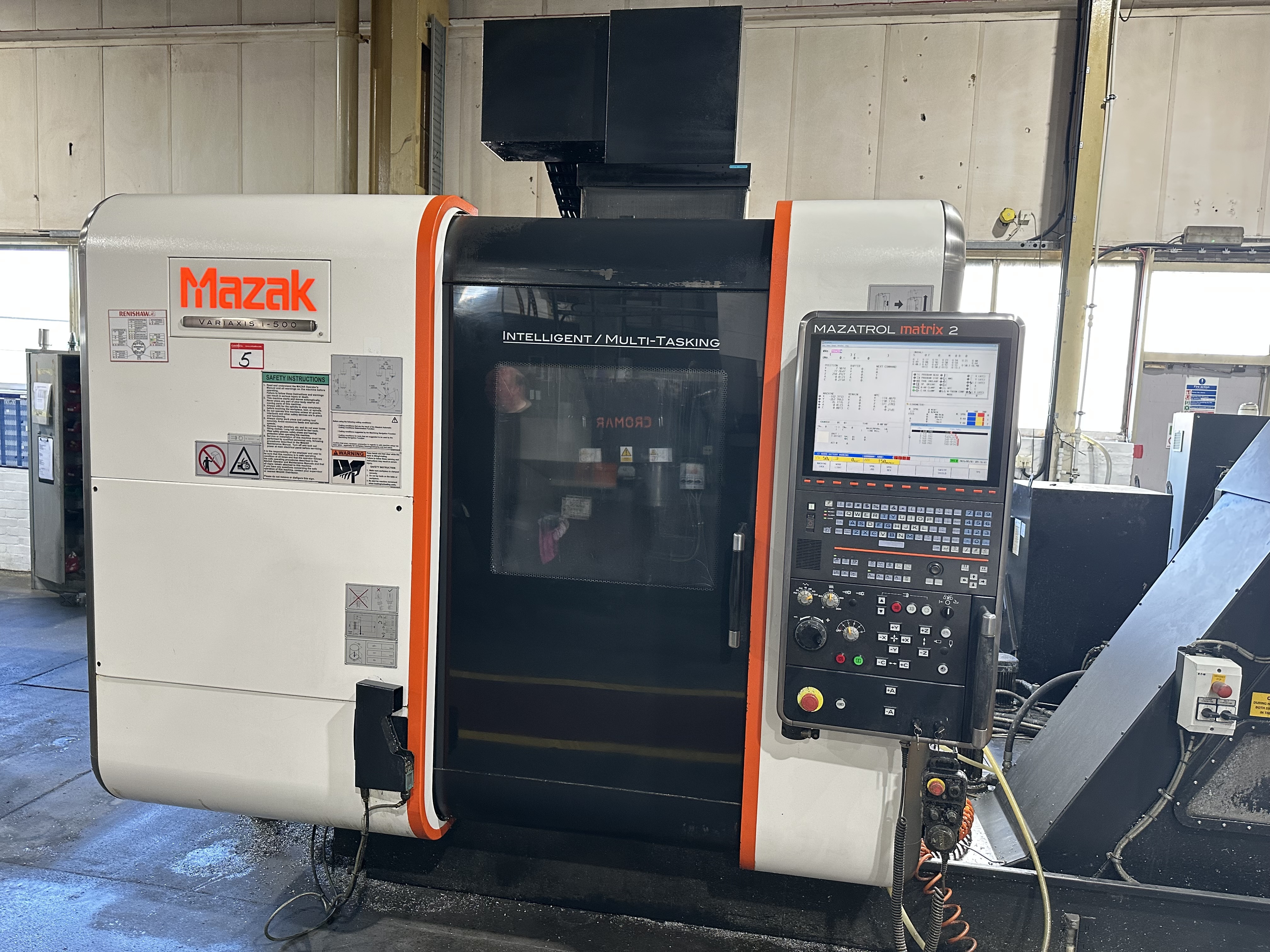 Mazak Variaxis i-500 5 Axis CNC Machining Centre. (2015)