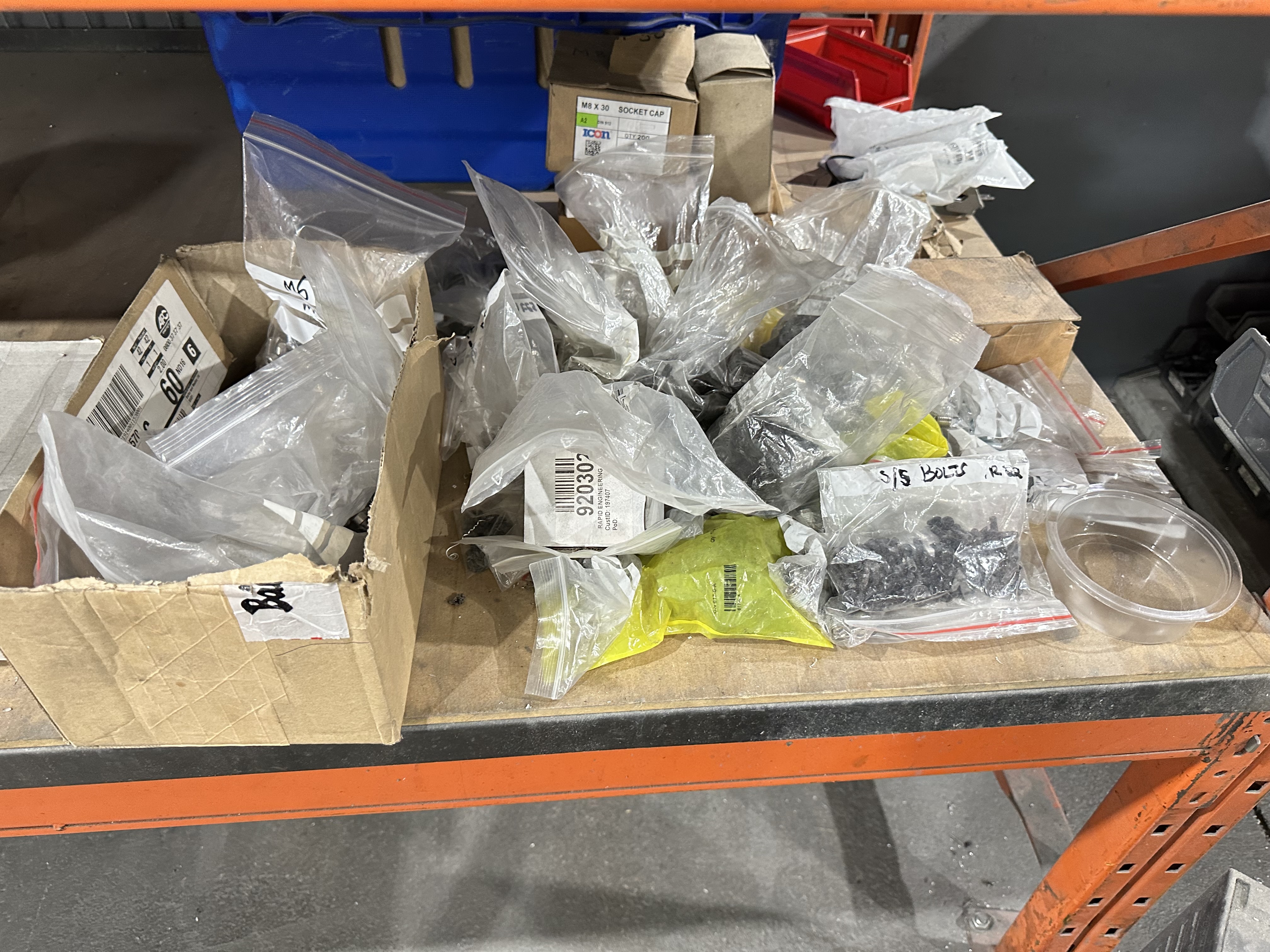 Large Qty of Cap Head Screws, Counter Sink Head Screws and Other Fixings 