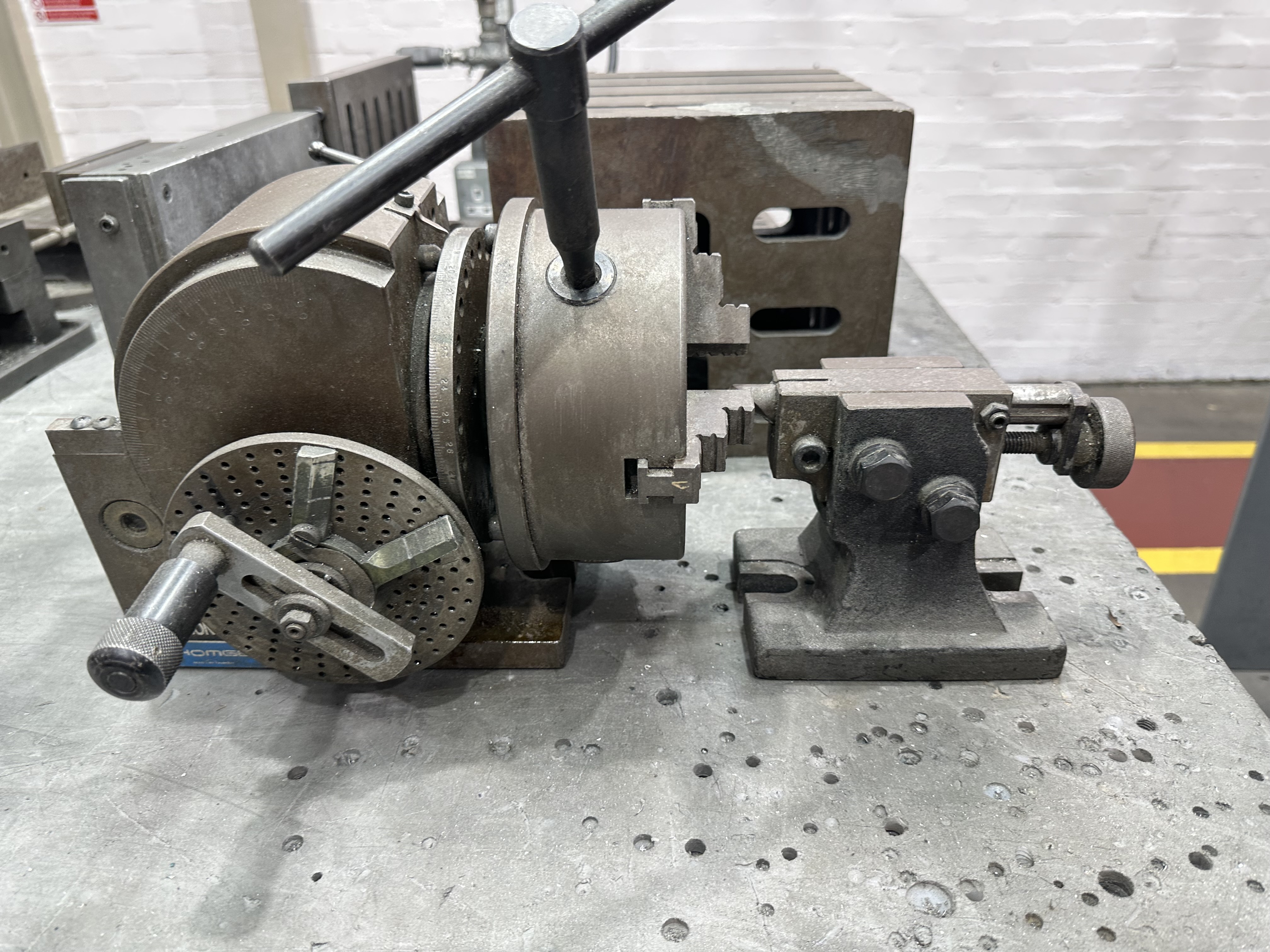 Angle Plates, Box Square and Tilting Rotary Chuck with Centre