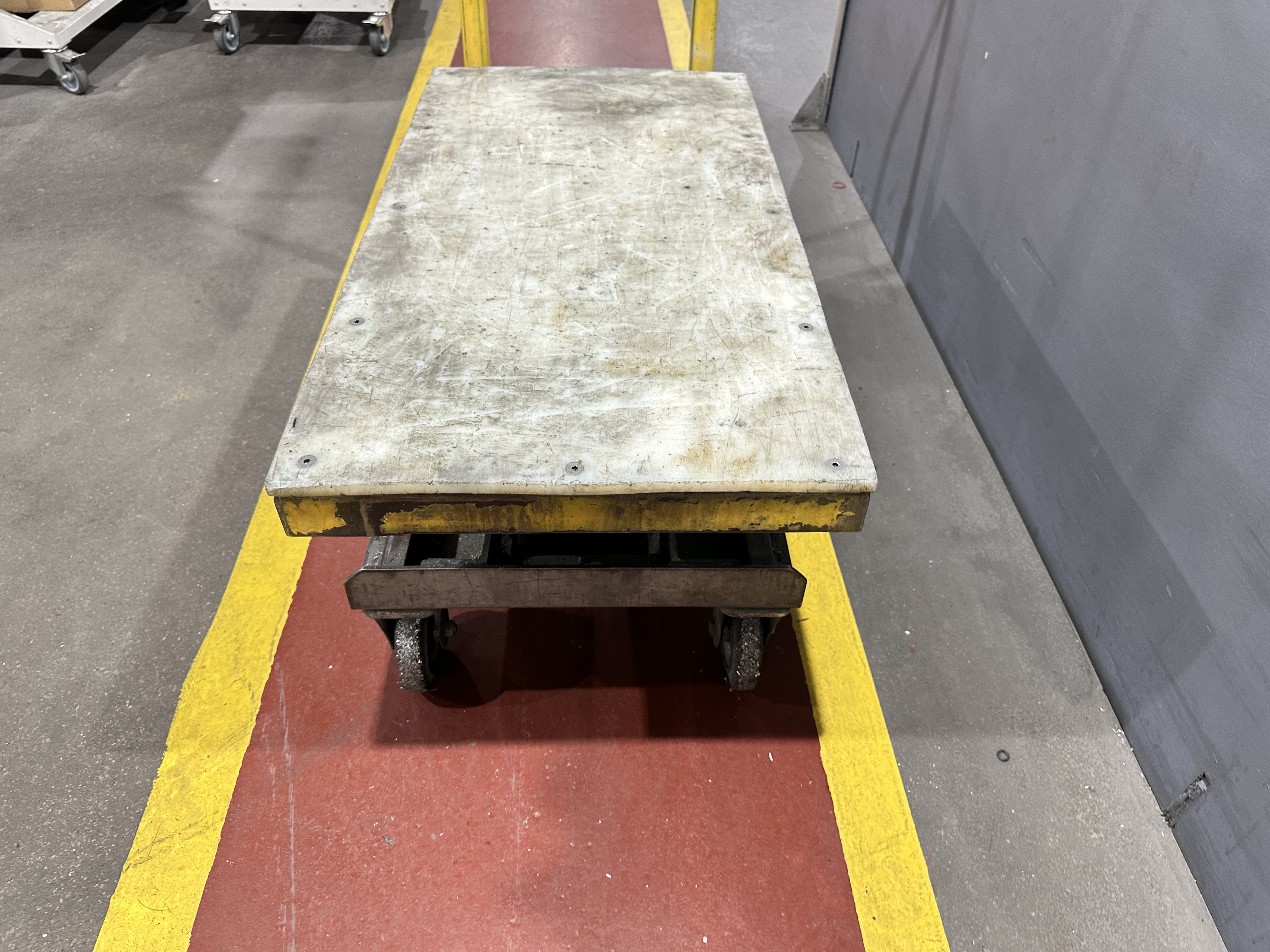 Scissor Lift Table Trolley, Size 1000 x 520mm, Lift Height 1450mm
