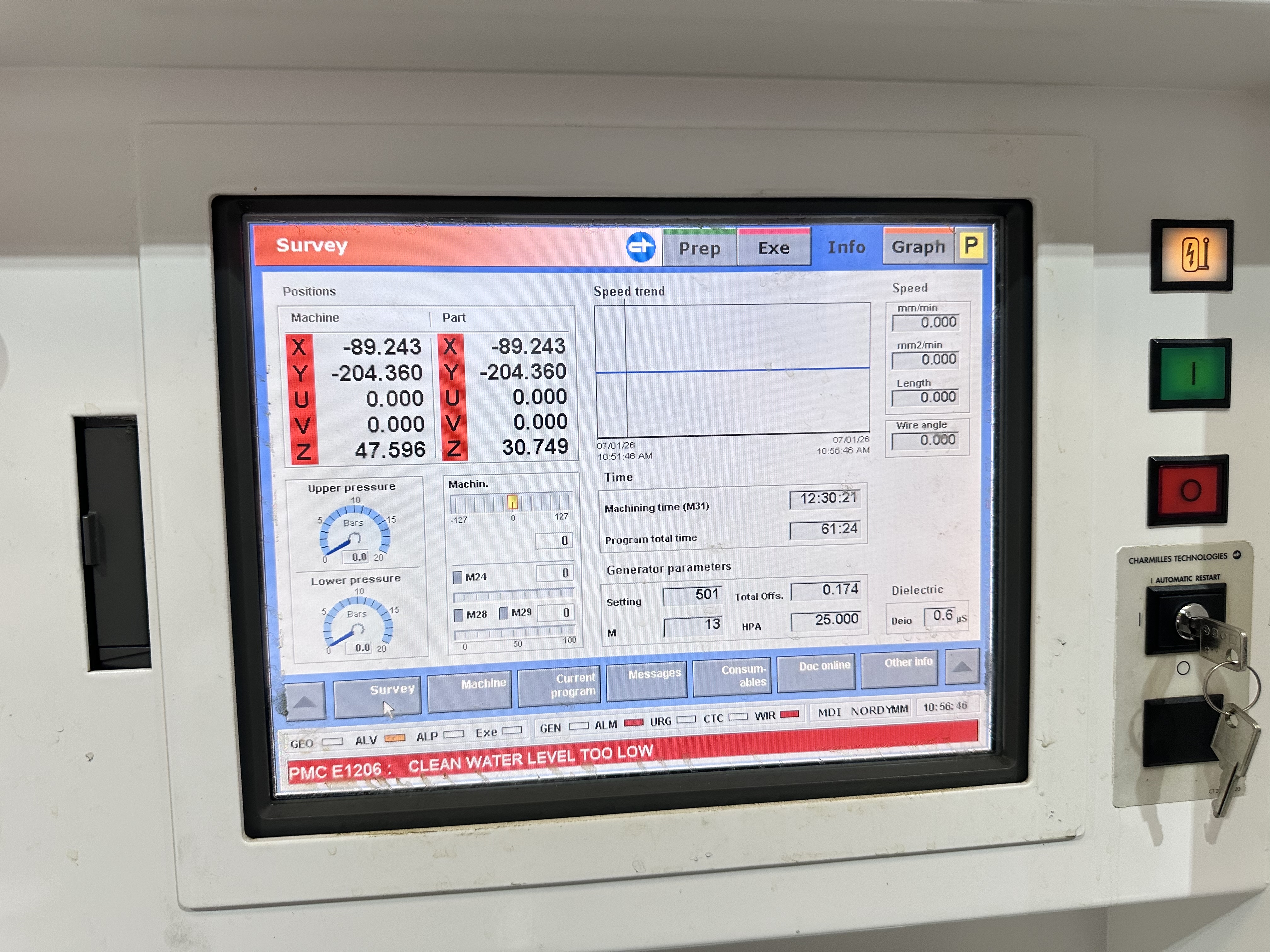 Charmilles Robofil 440-CC Wire-Cut Electro-Discharge Machine. (2002)