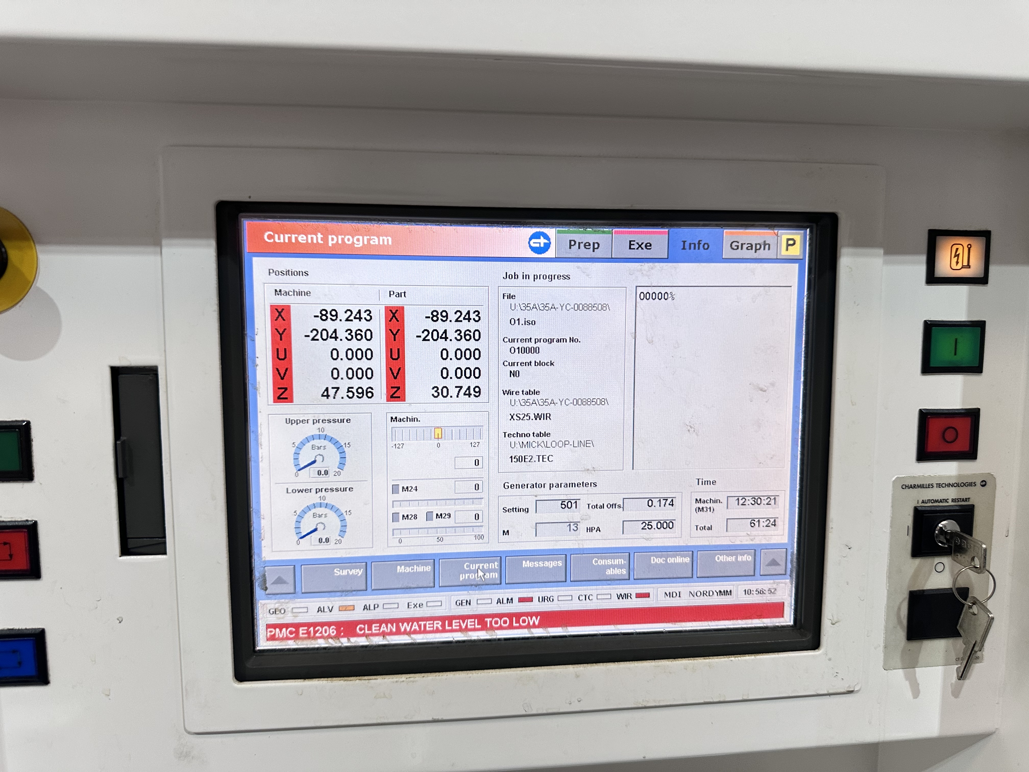 Charmilles Robofil 440-CC Wire-Cut Electro-Discharge Machine. (2002)