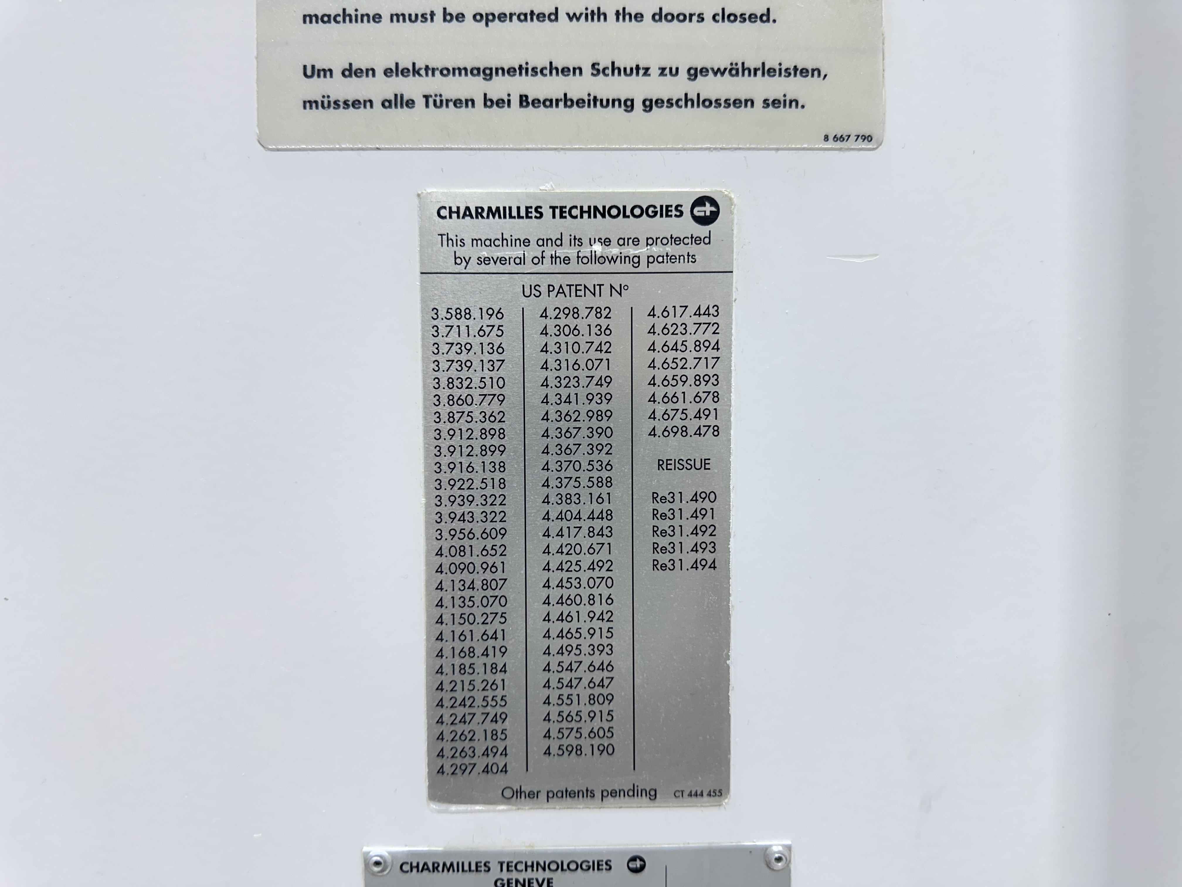 Charmilles Robofil 440-CC Wire-Cut Electro-Discharge Machine. (2002)