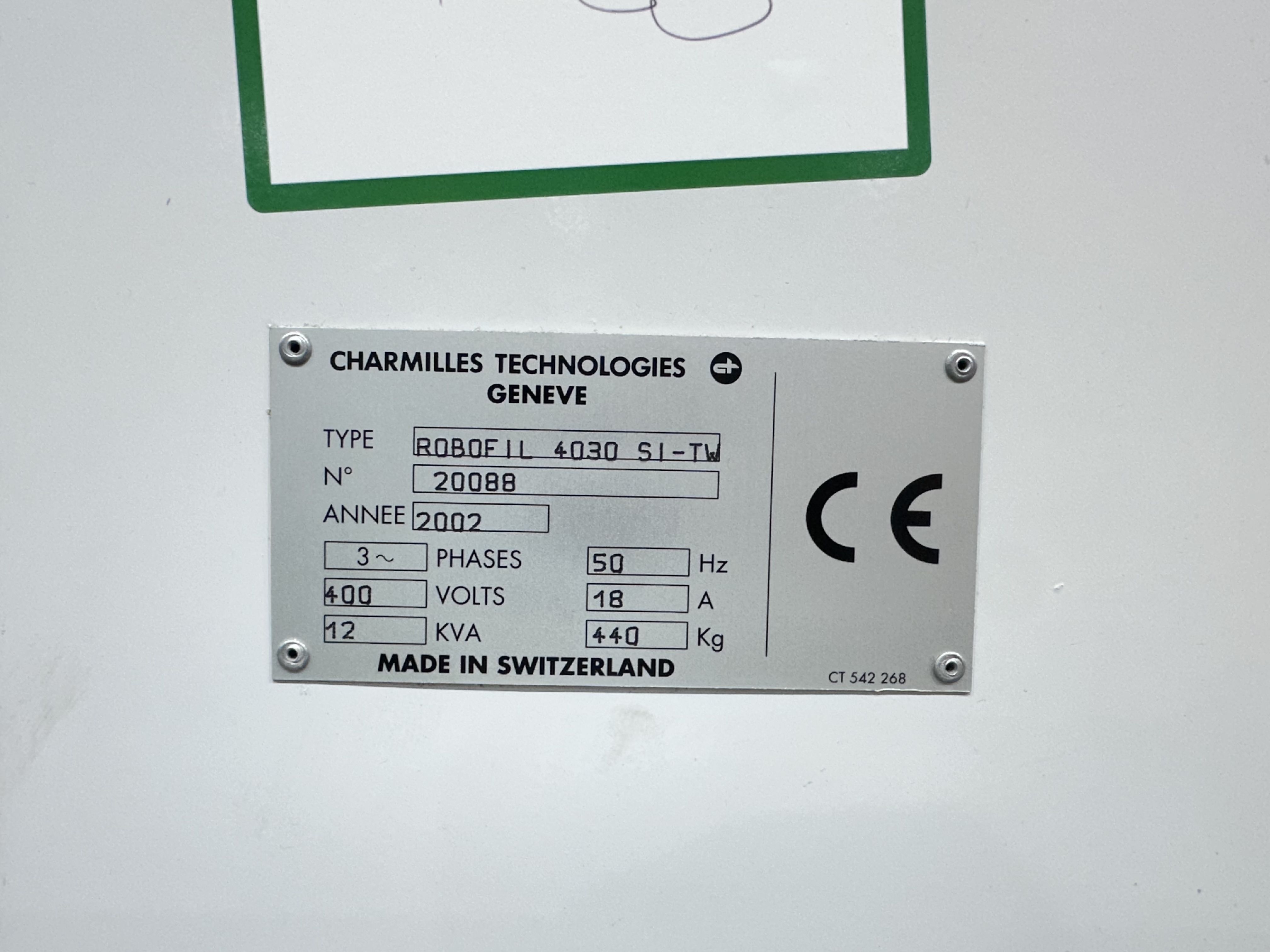 Charmilles Robofil 4030 SI-TW Wire-Cut Electro-Discharge Machine. (2002)