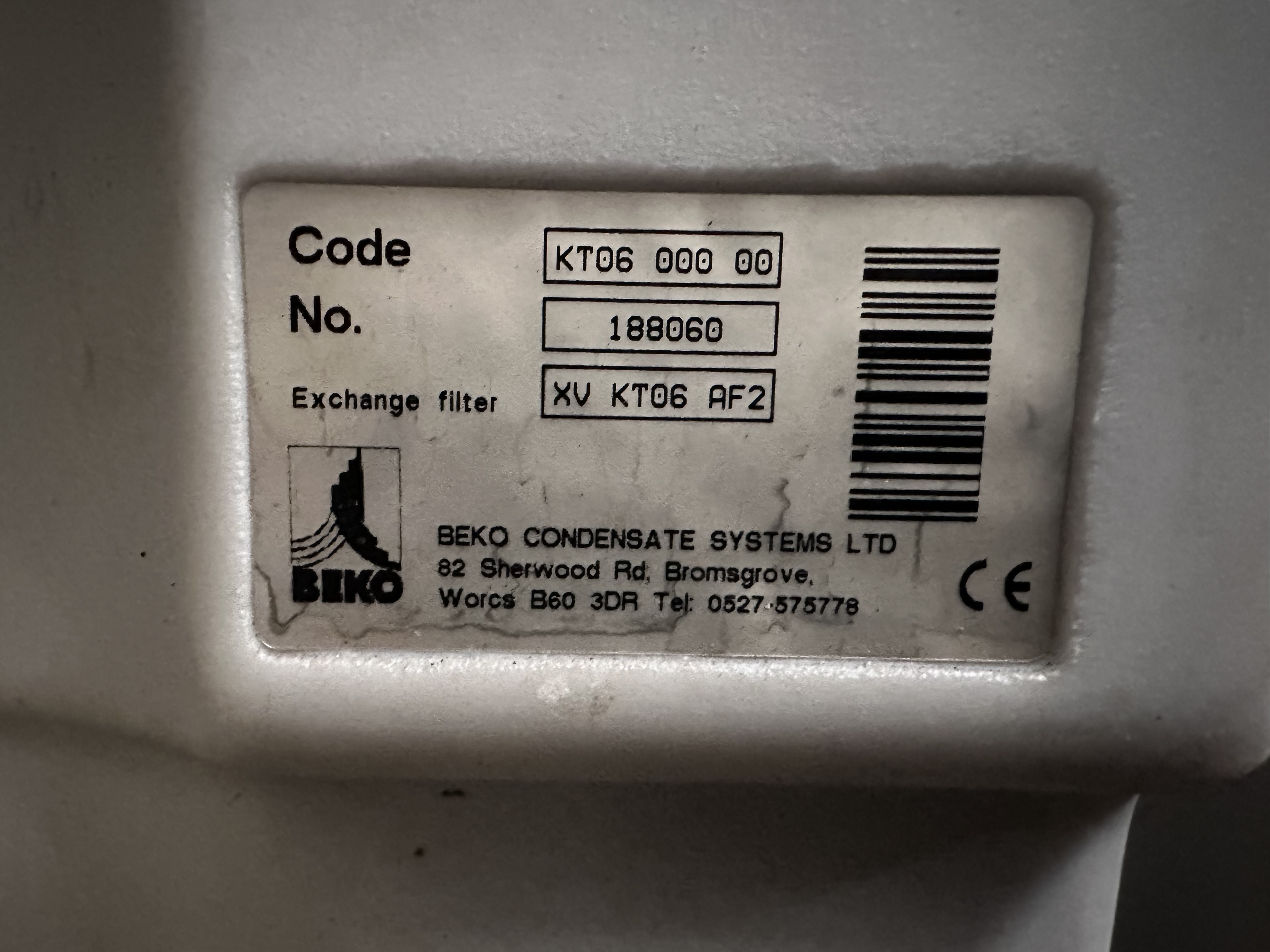 Beko OWAMAT6 Compressed Air Oil/Water Separator
