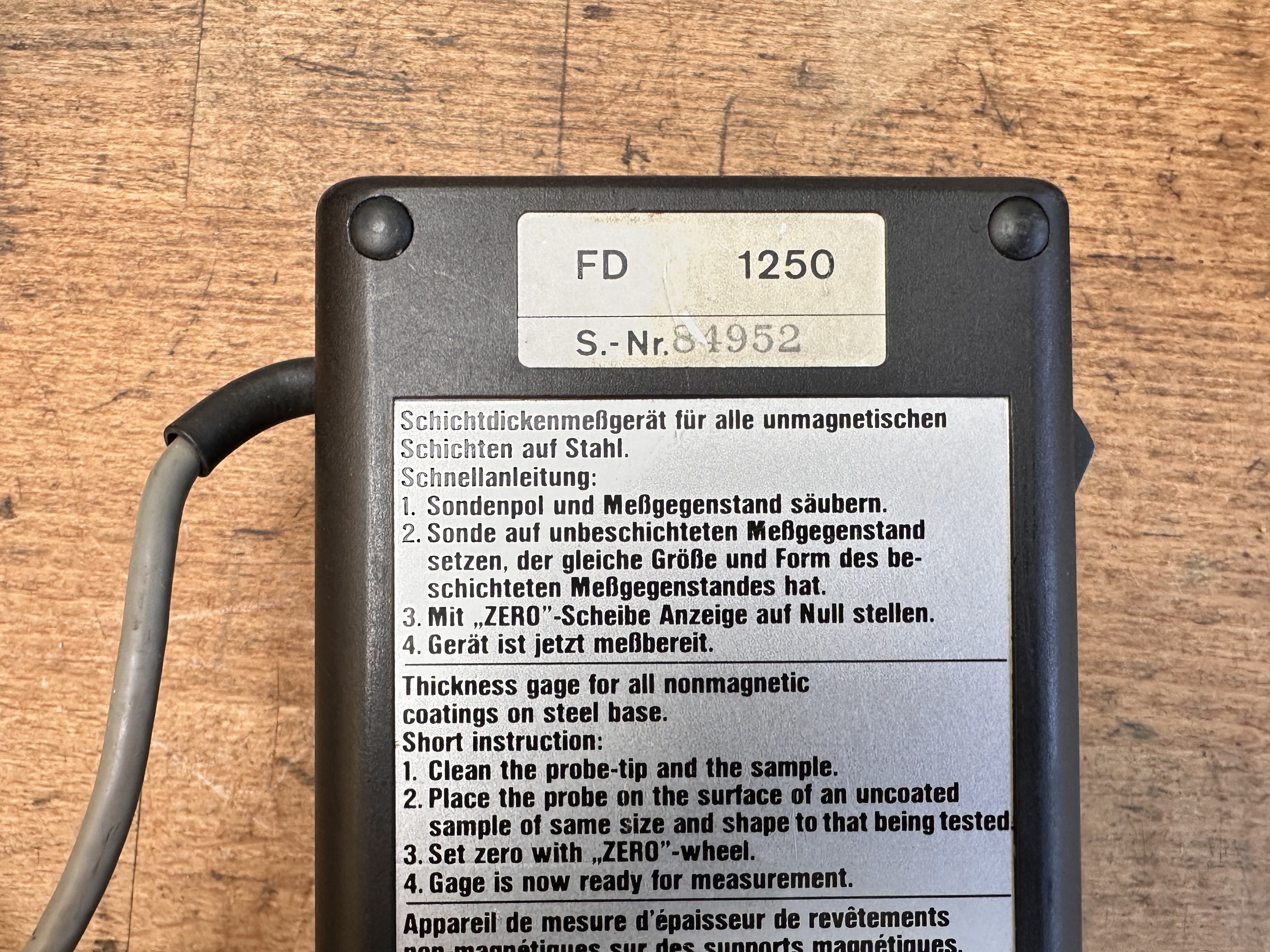 Digital Coating Thickness Gauges to include Karl Deutsch Pocket - Leptoskop  Elecometer 345 Gauge