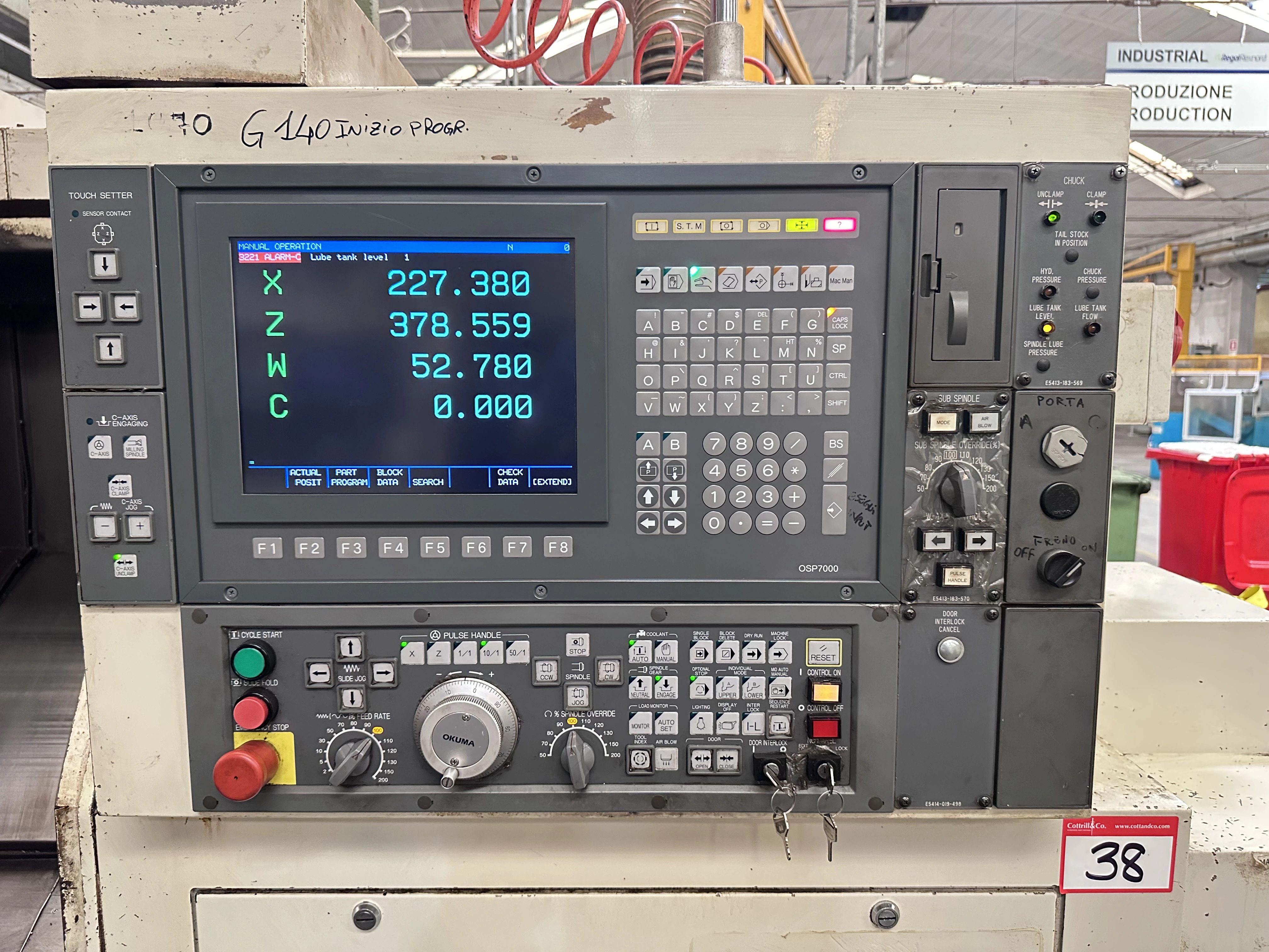 Okuma LB 15 IIMW Turning Centre with Okuma CNC Control