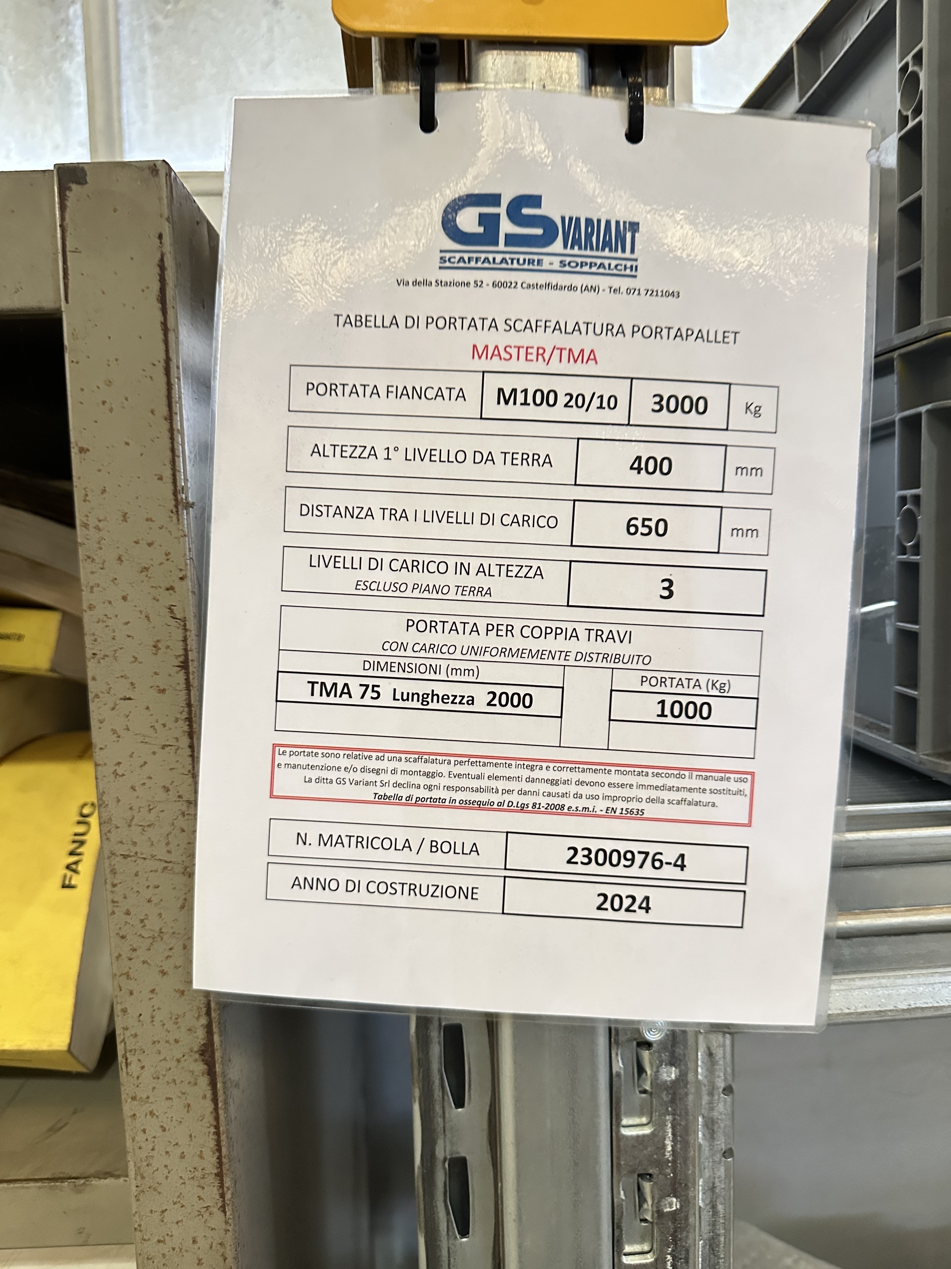 GS Variant Pallet Racking