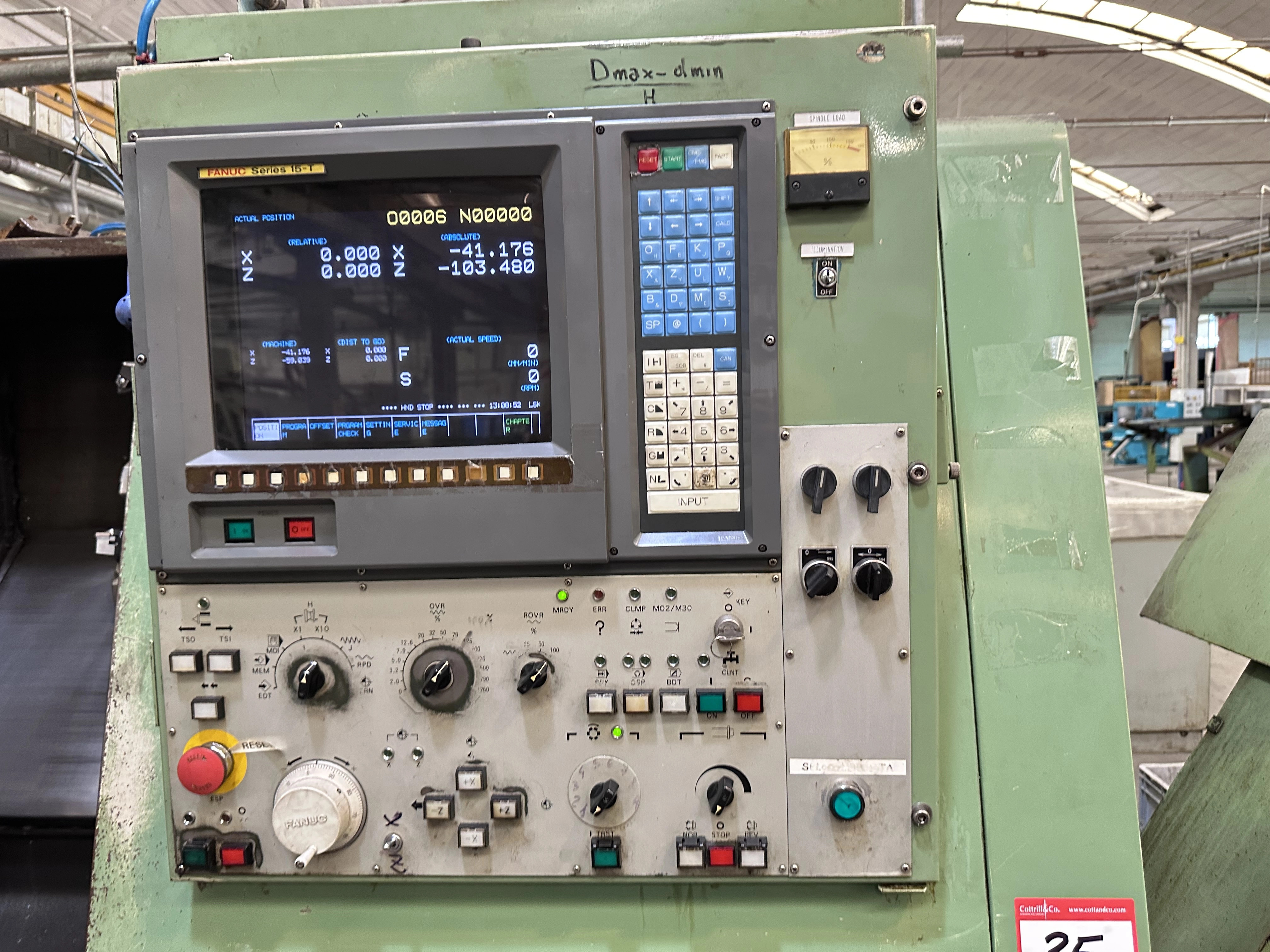Mori Seiki SL-25 B5 Turning Centre with Fanuc Series 15-T CNC Control