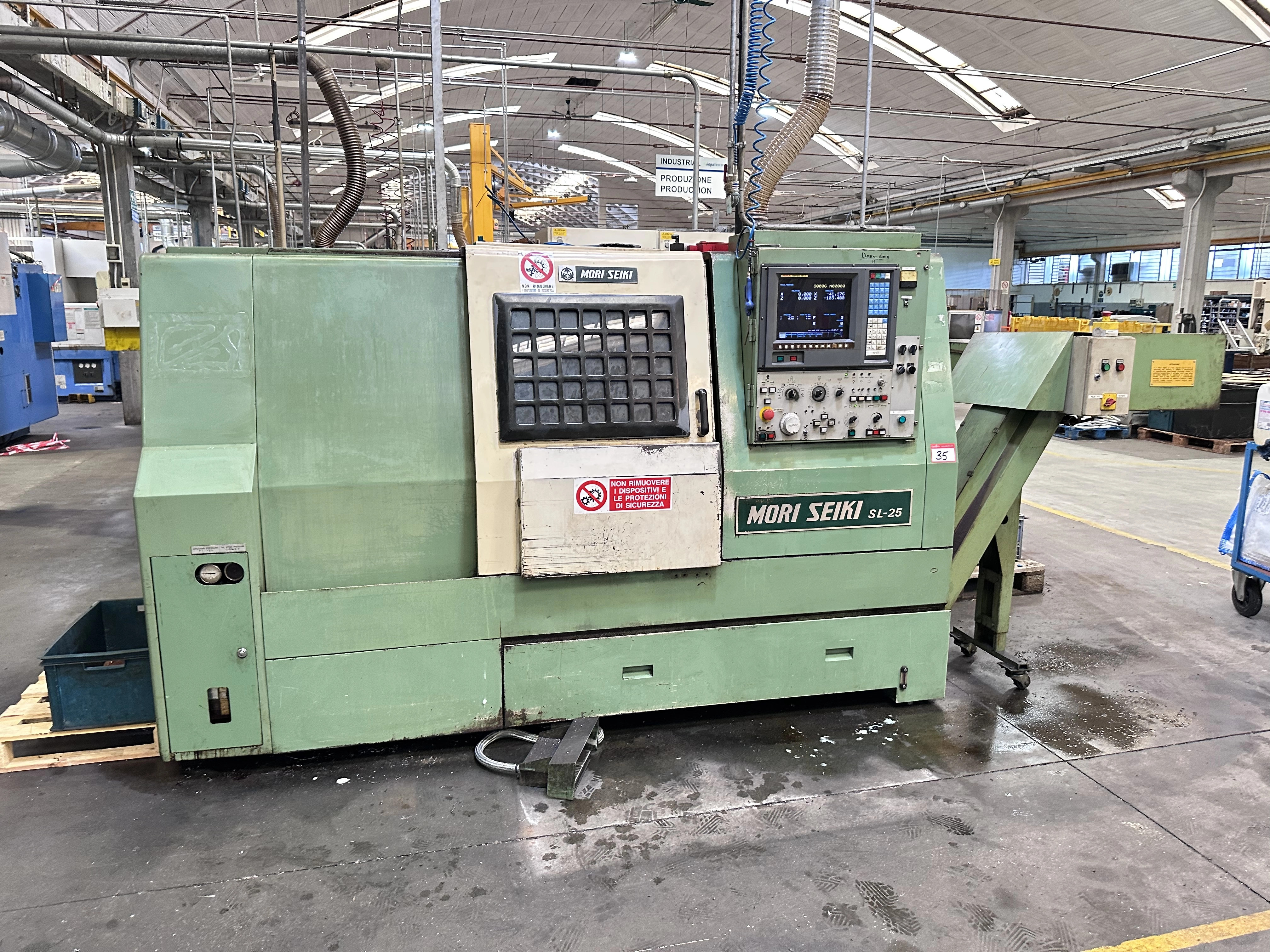 Mori Seiki SL-25 B5 Turning Centre with Fanuc Series 15-T CNC Control
