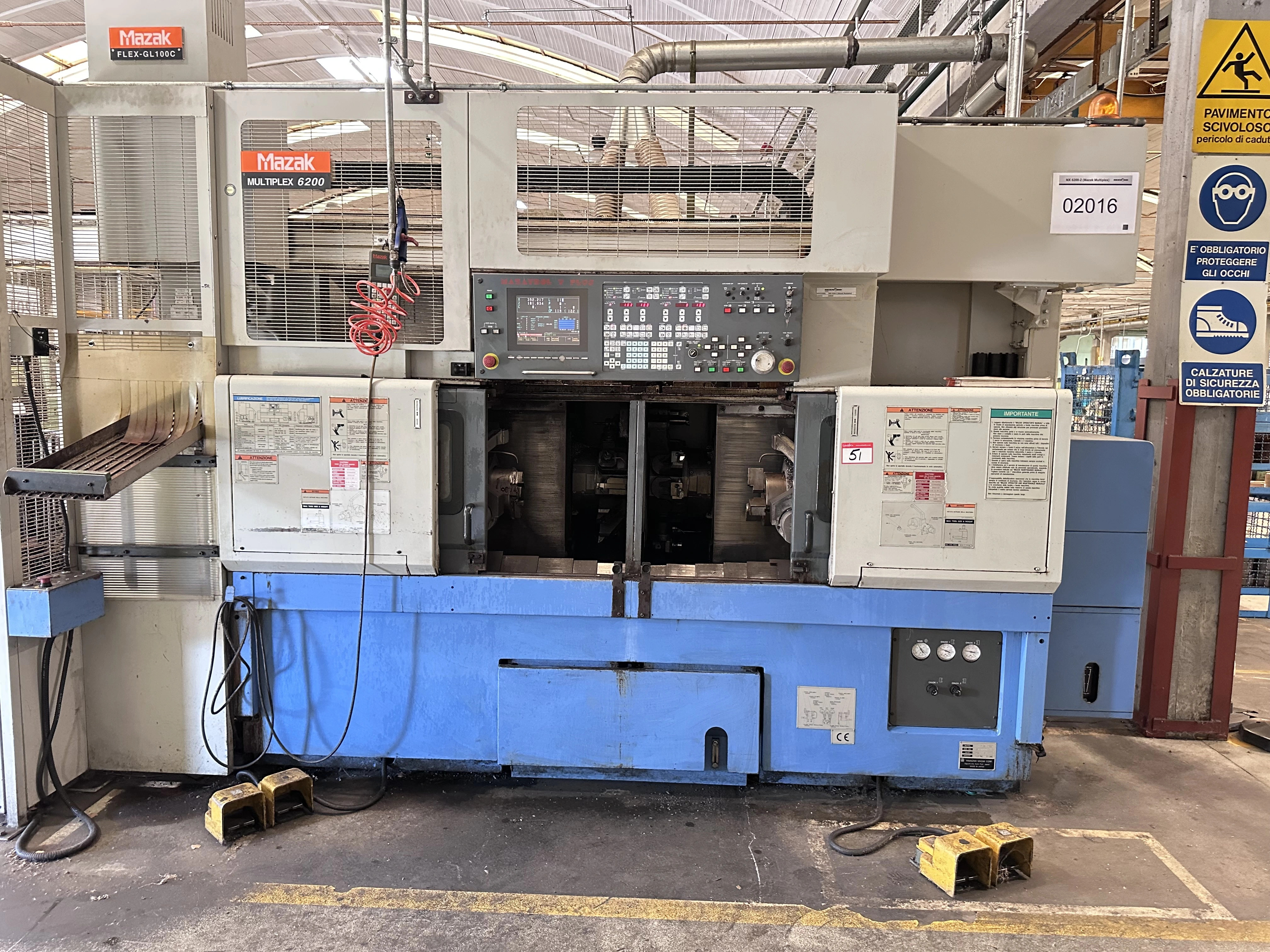 Mazak Multiplex 6200 Twin Spindle Twin Turret Turning Centre with Mazatrol TPlus CNC Control (1998)