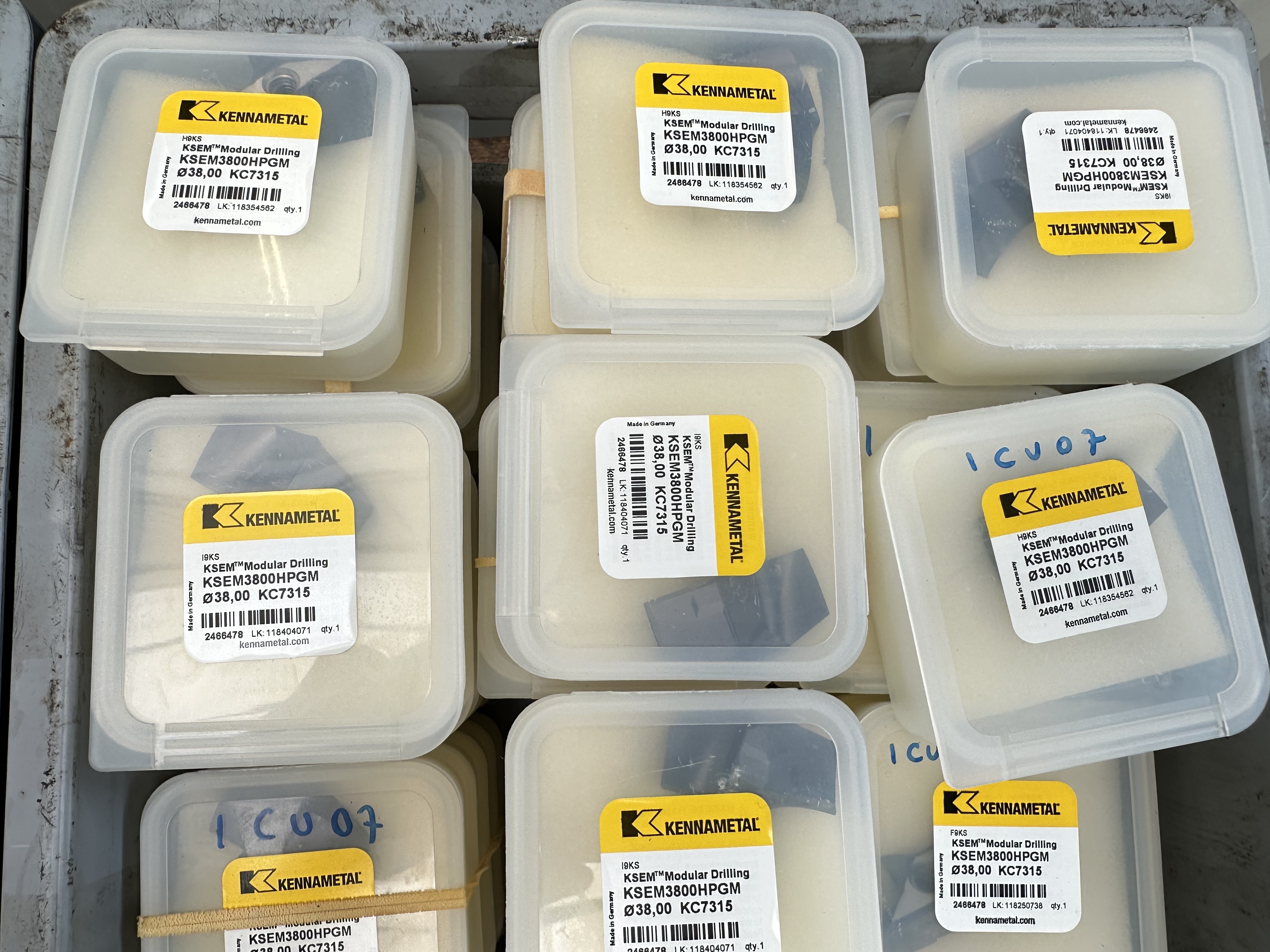 Kennametal Unused Carbide Modular Drill Inserts in Various Types & Sizes