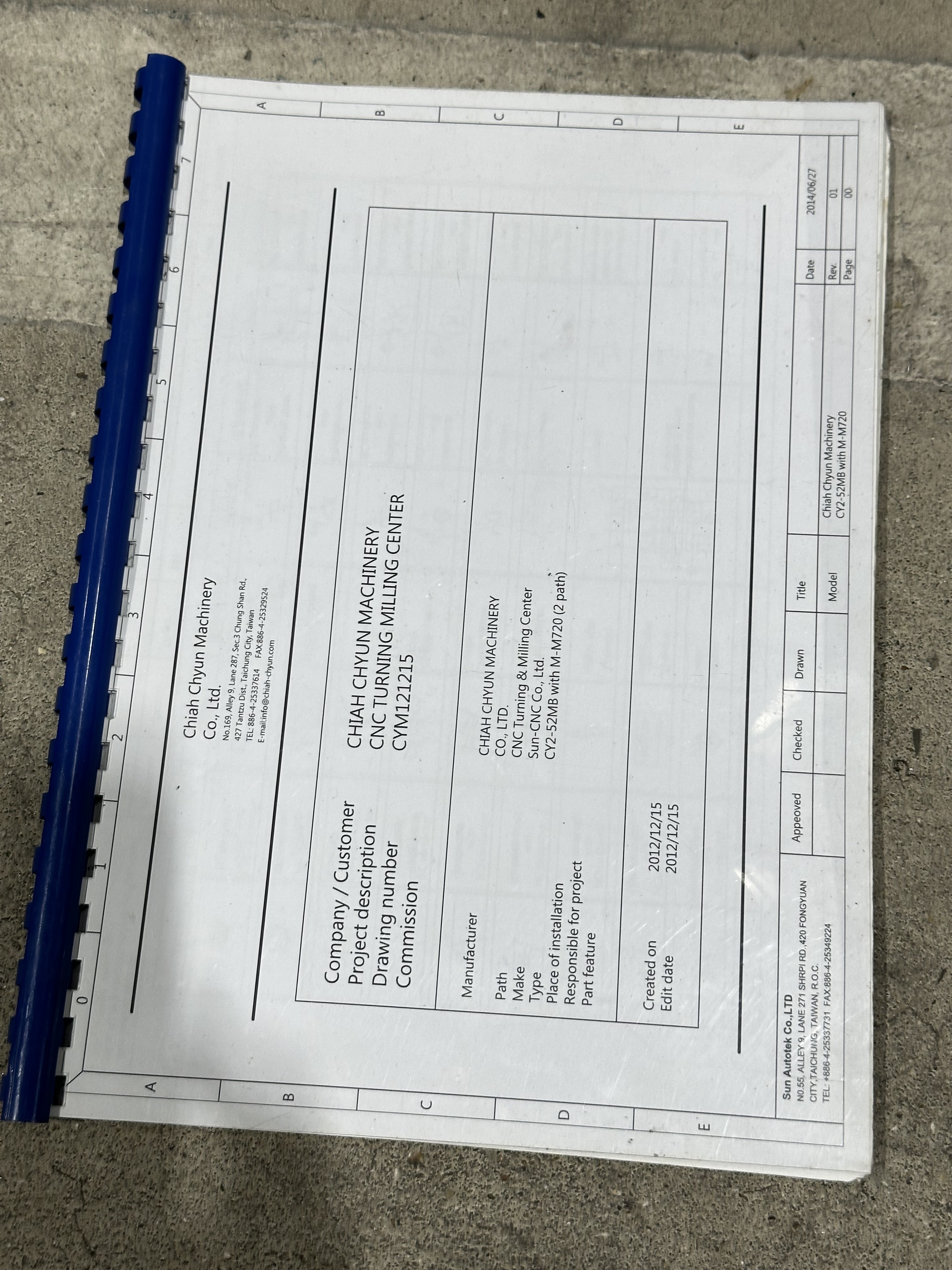 Dugard CY2 – 52MB Twin Spindle Double Y Axis CNC Lathe. (2015) 