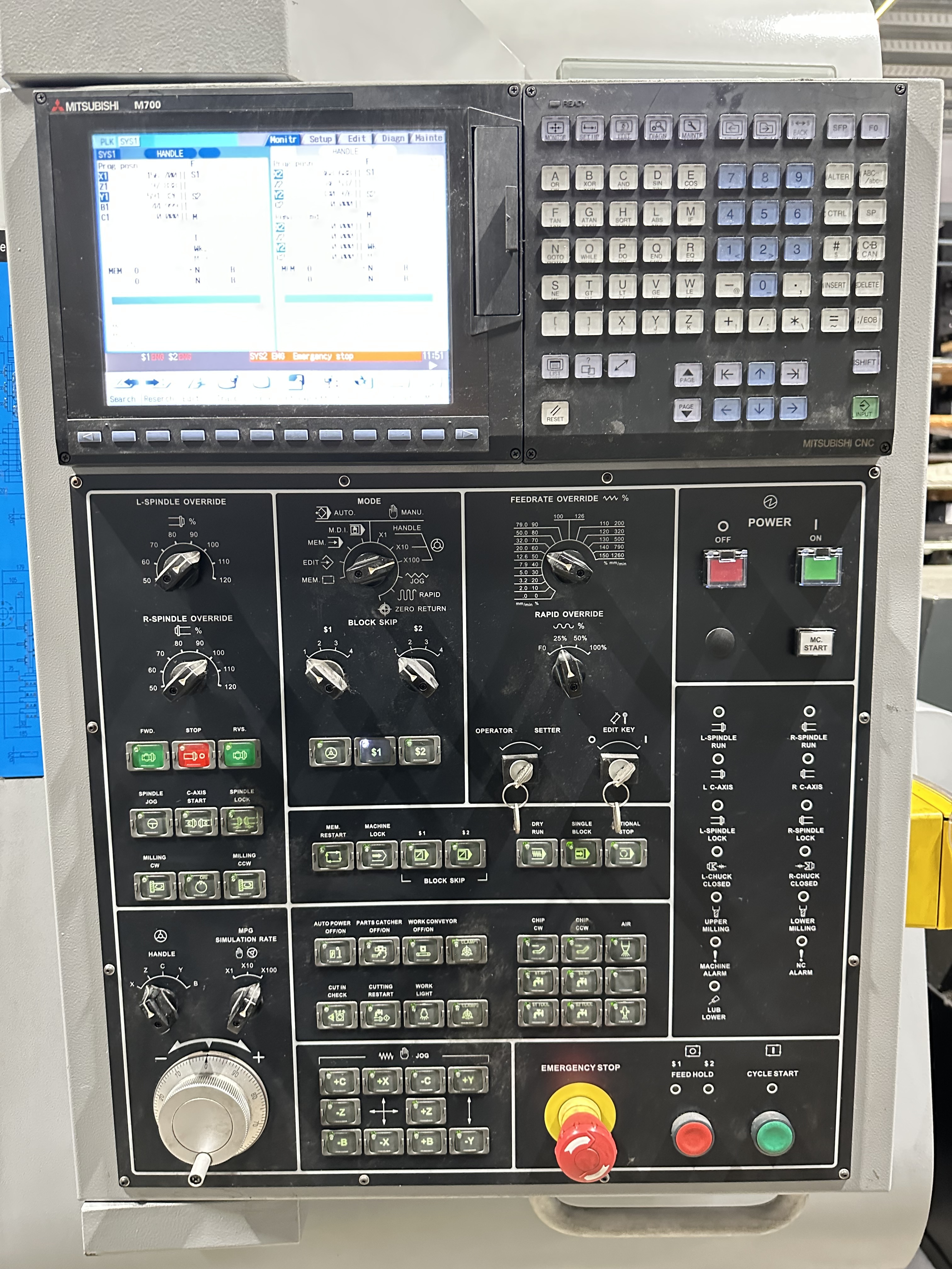 Dugard CY2 – 52MB Twin Spindle Double Y Axis CNC Lathe. (2015) 