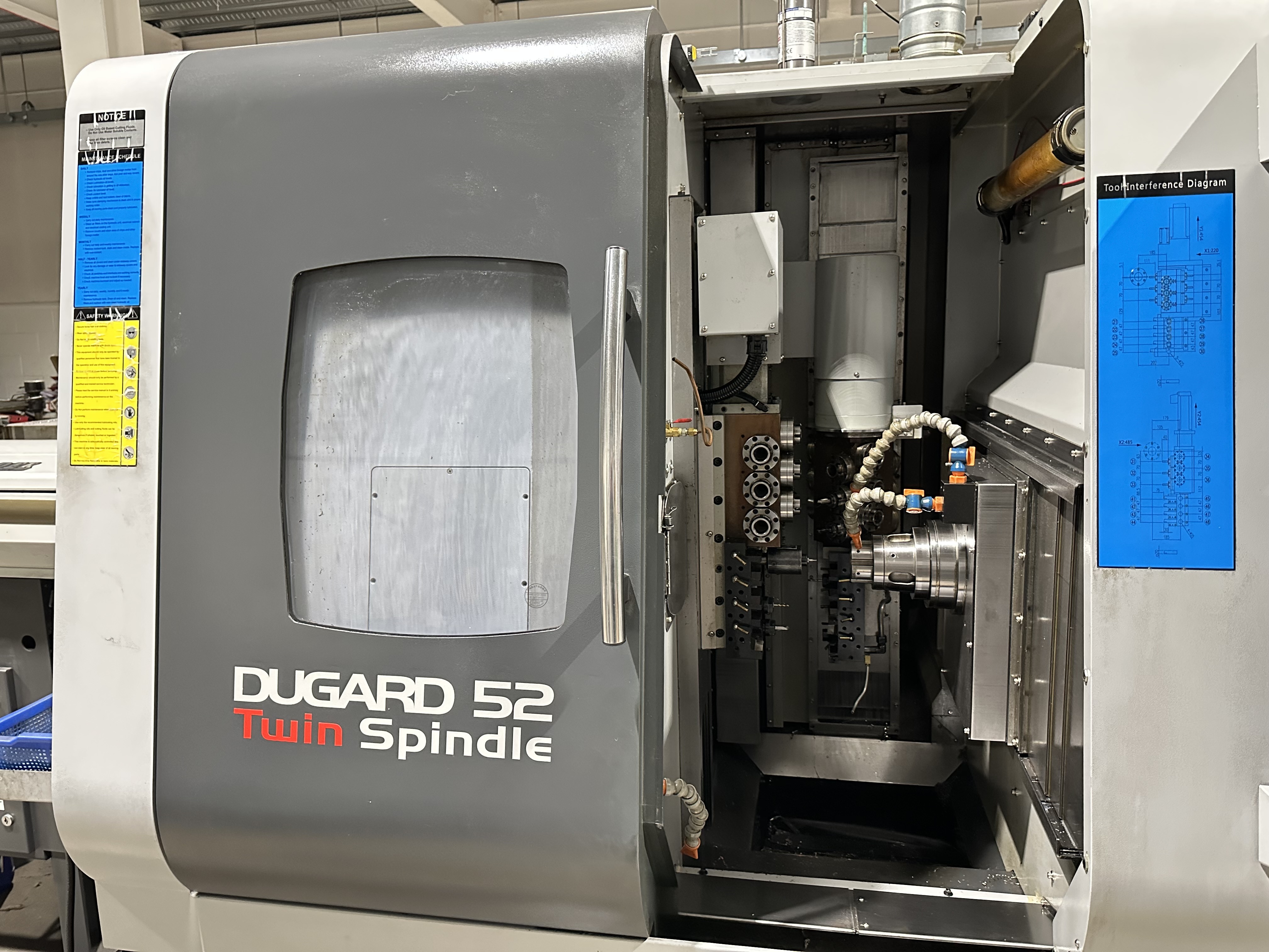 Dugard CY2 – 52MB Twin Spindle Double Y Axis CNC Lathe. (2015) 