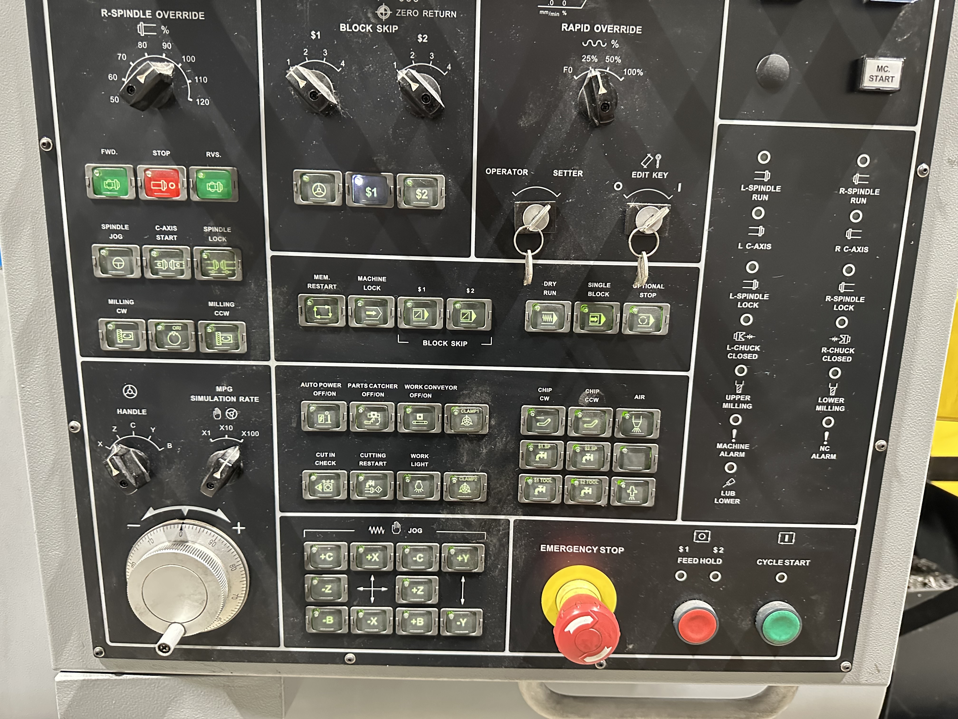 Dugard CY2 – 52MB Twin Spindle Double Y Axis CNC Lathe. (2015) 