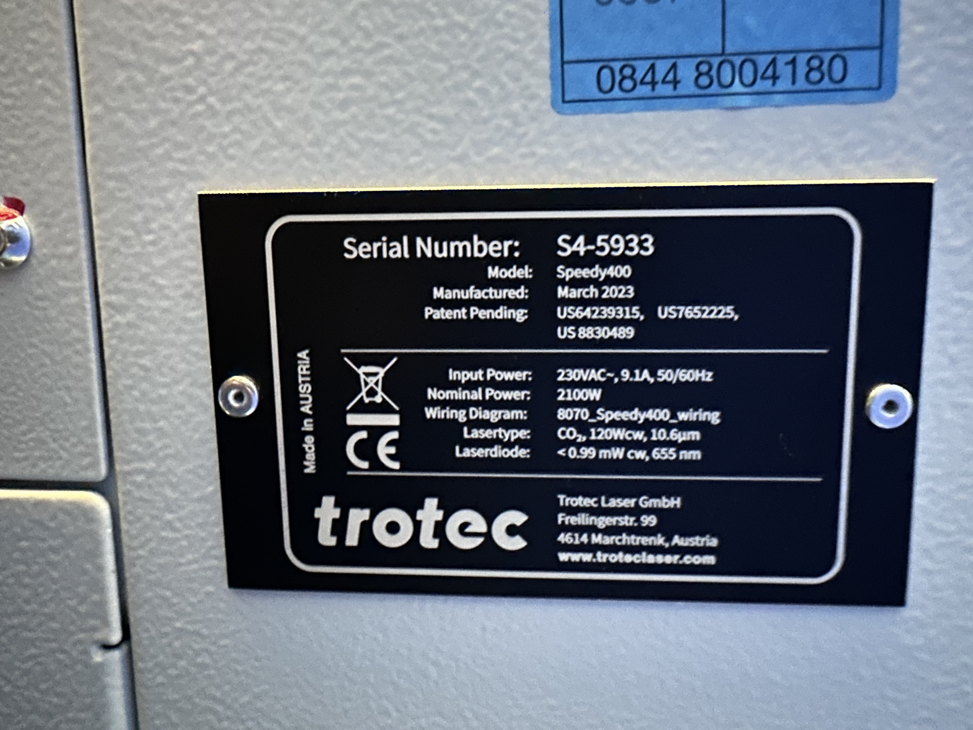 Trotec Speedy 400 Co2 Laser Engraver/Cutter (2023)