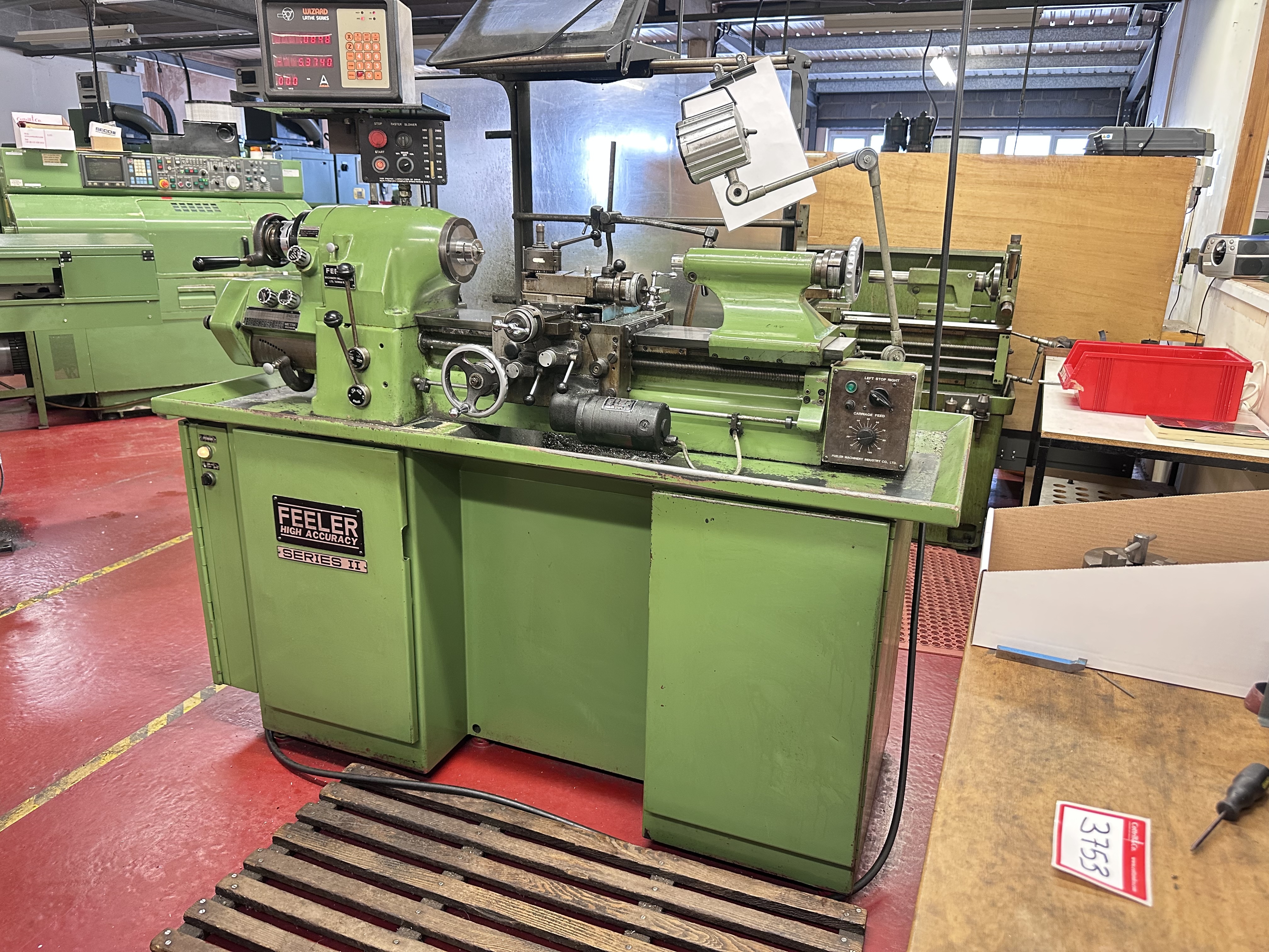 Feeler Series II High Accuracy Lathe, Model FTL - 618E1 (1987)
